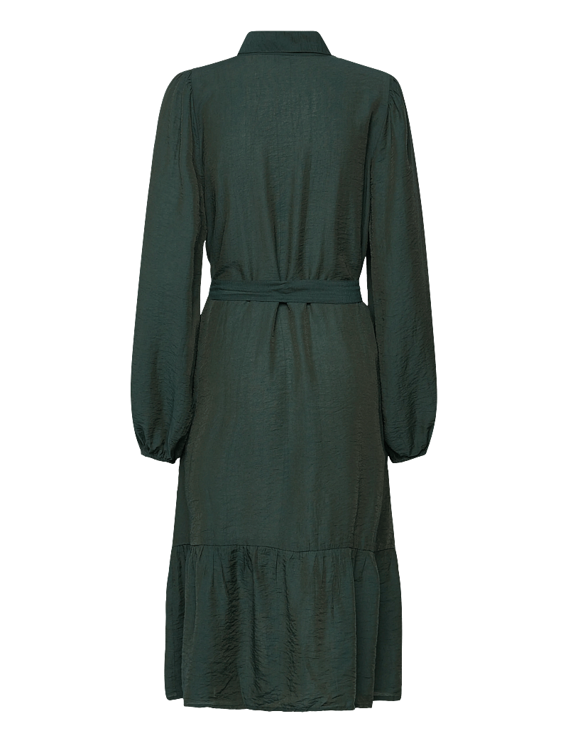 Bubbleroom - Midi Shirt Dress - särkkleidid - dark green - 2