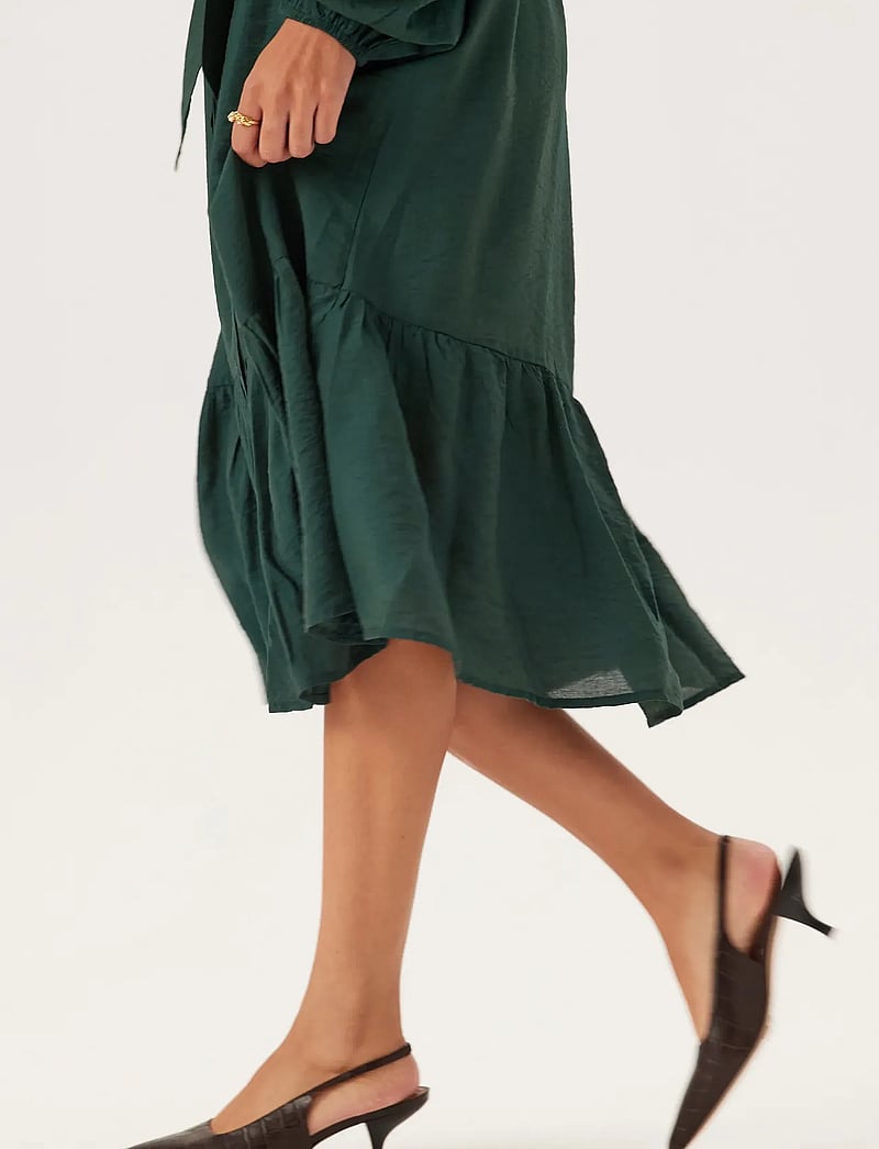 Bubbleroom - Midi Shirt Dress - särkkleidid - dark green - 5