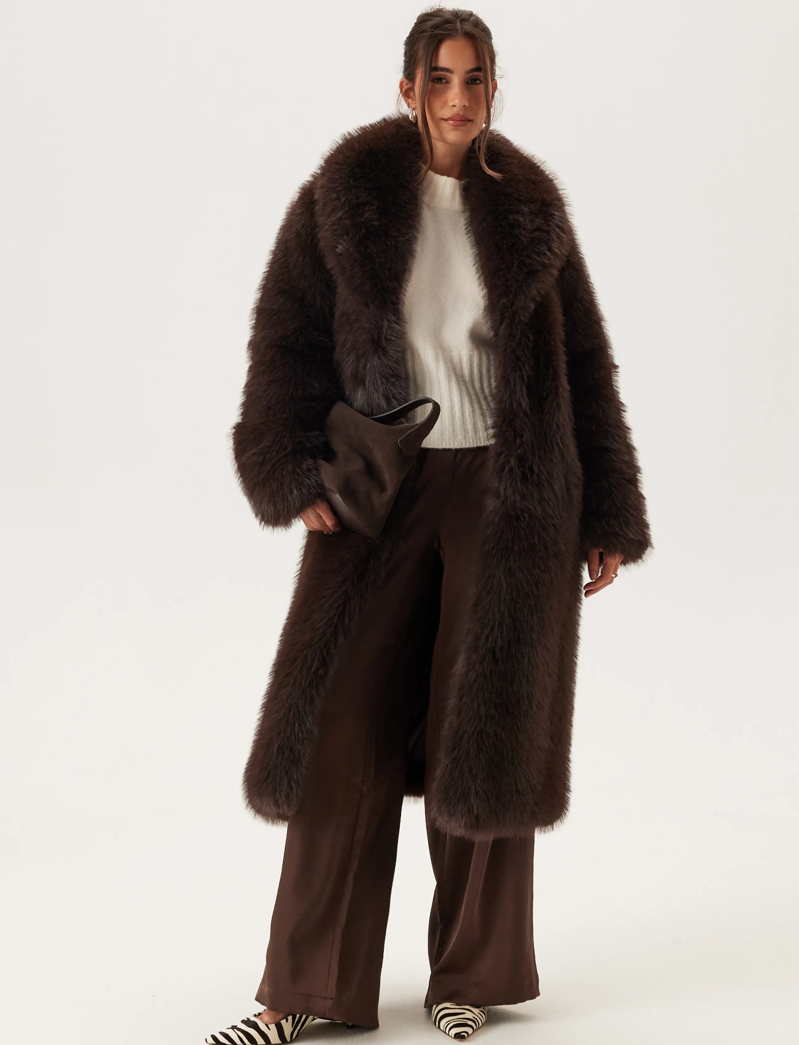 Long Faux Fur Coat