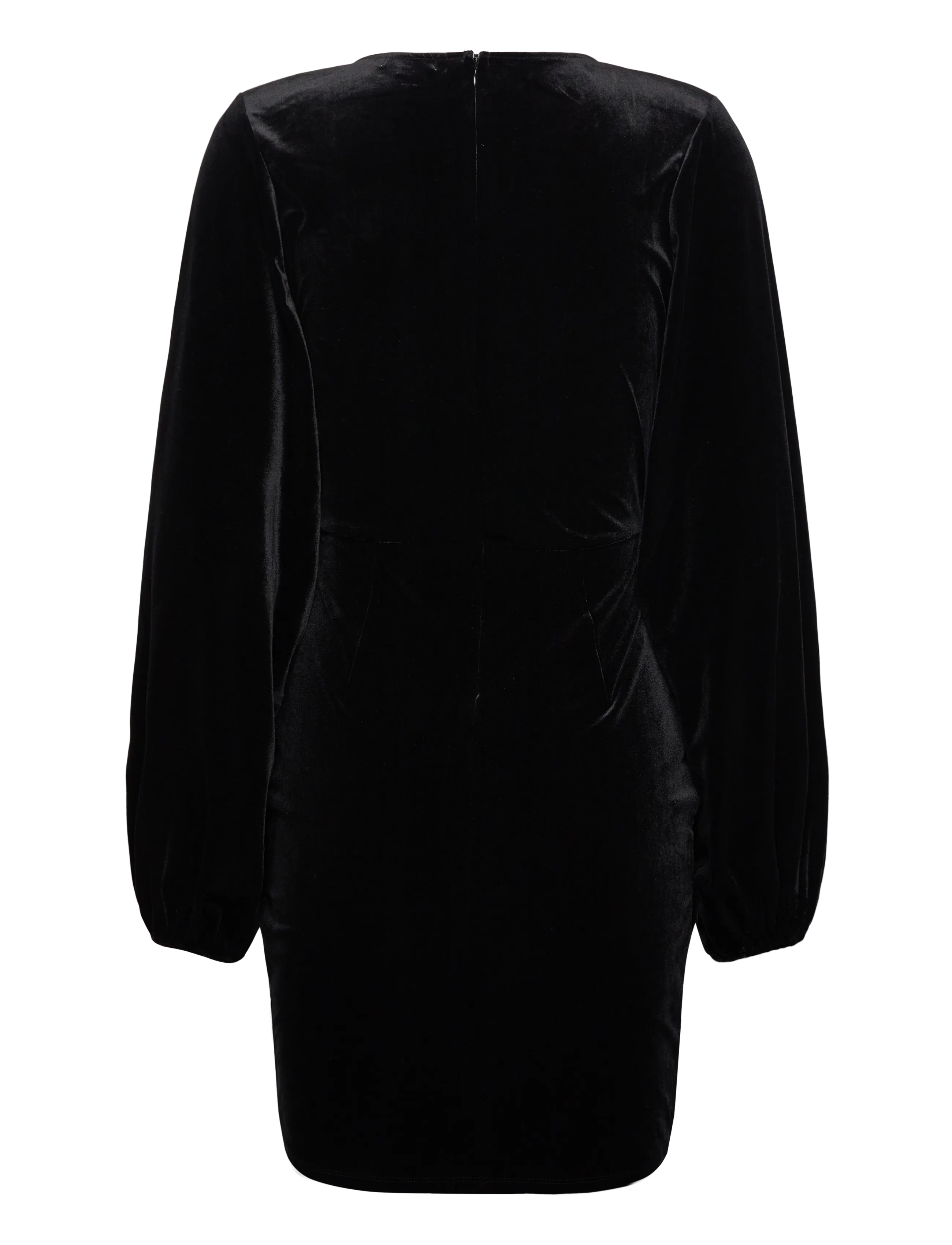Bubbleroom - Velvet Wrap Dress - black - 2