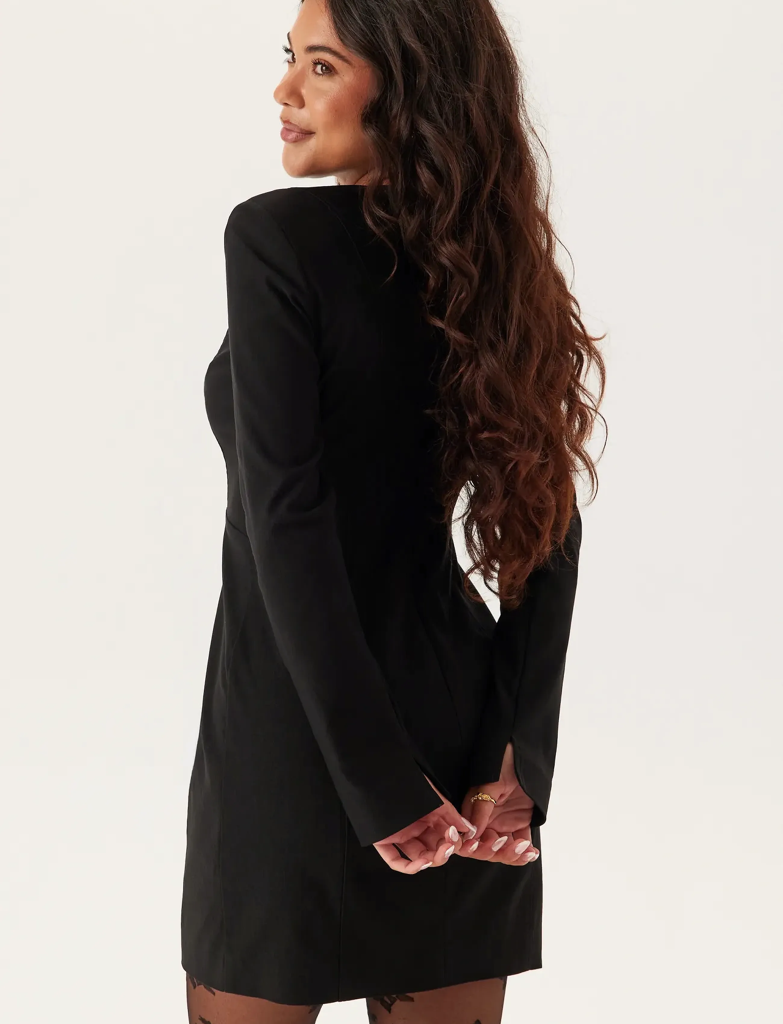 Bubbleroom - Bow Back Shift Dress - black - 3