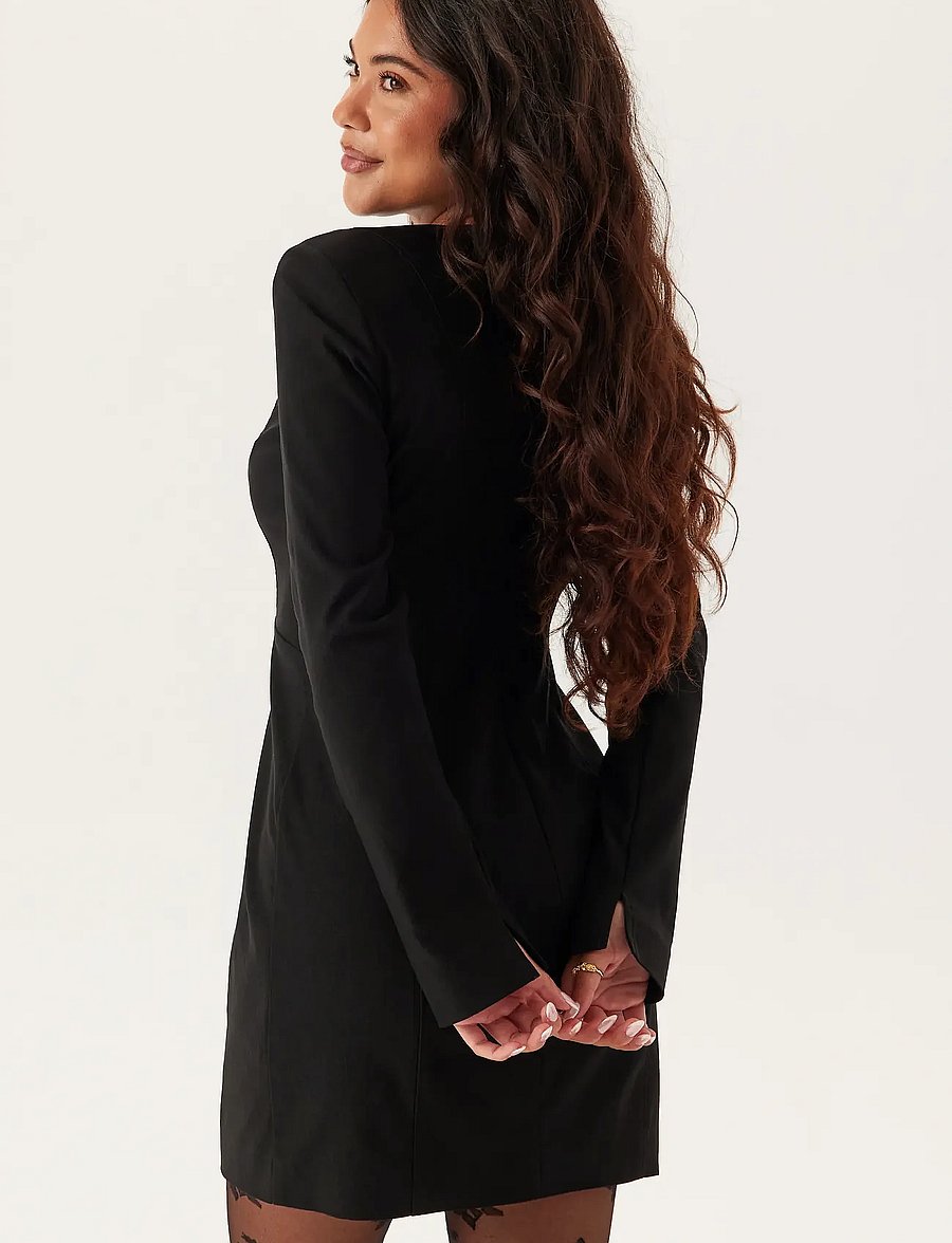 Bubbleroom - Bow Back Shift Dress - black - 3