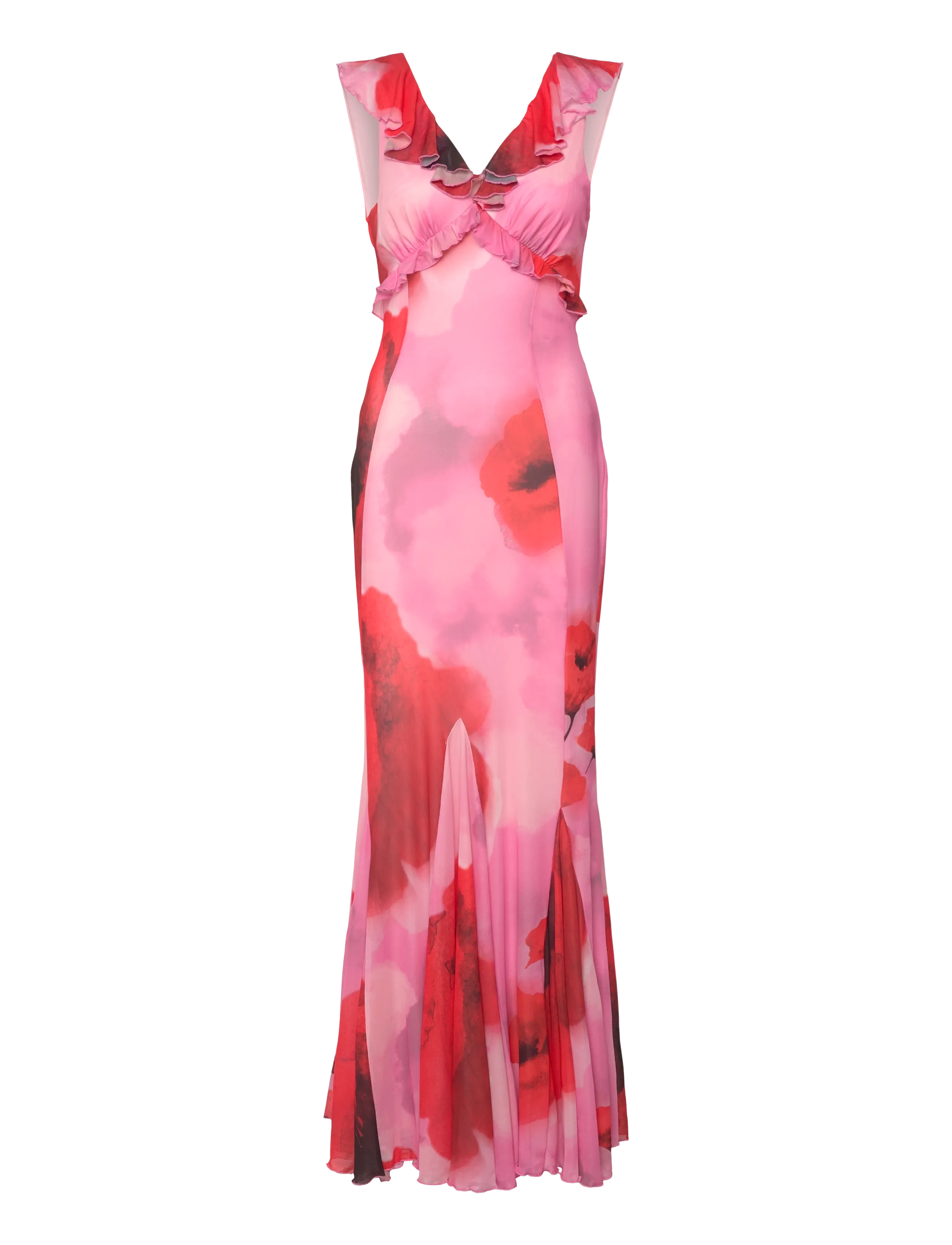 BUBBLEROOM Mermaid Mesh Gown Pink - XS - Damen