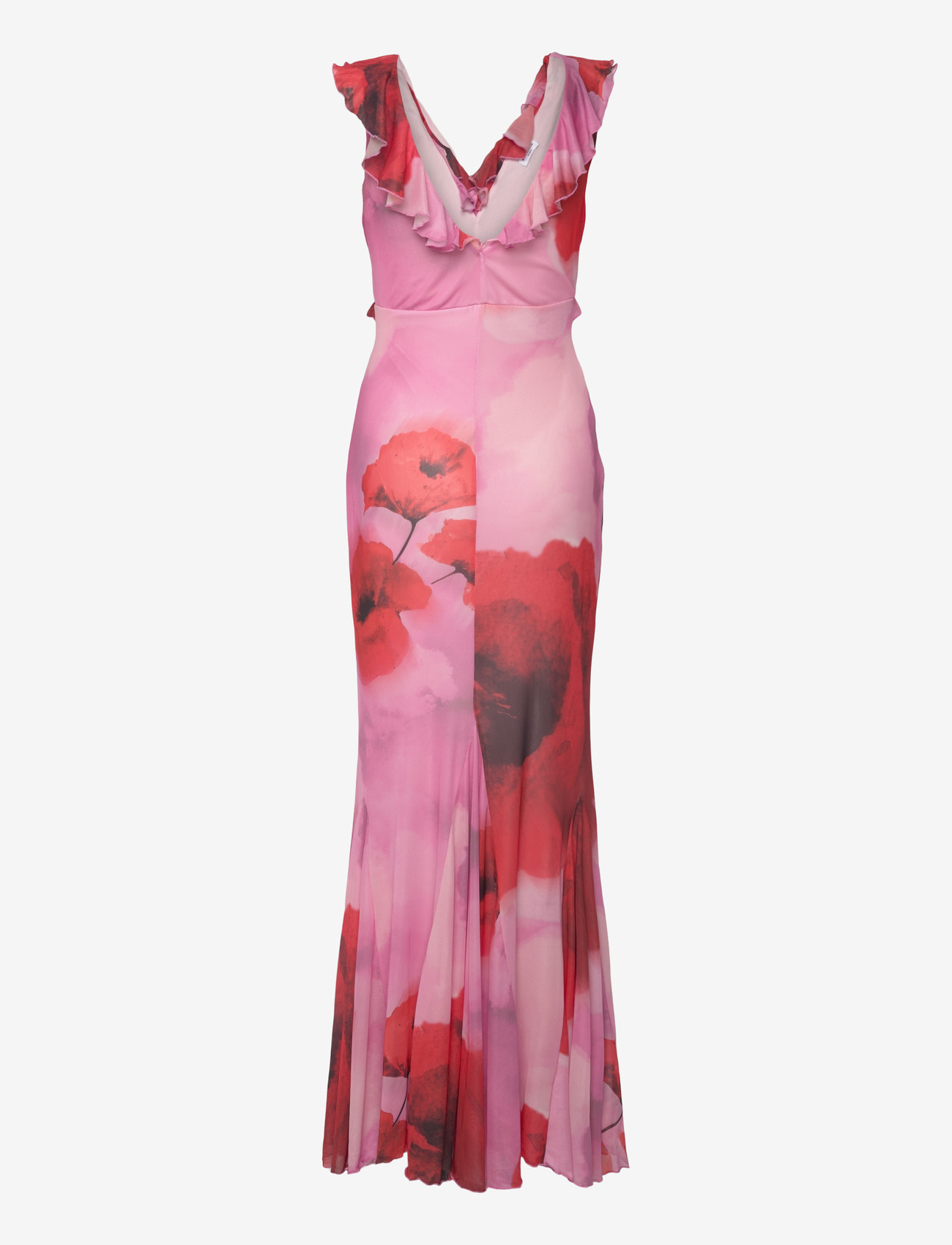 Bubbleroom - Mermaid Mesh Gown - aftenkjoler - pink/red - 2