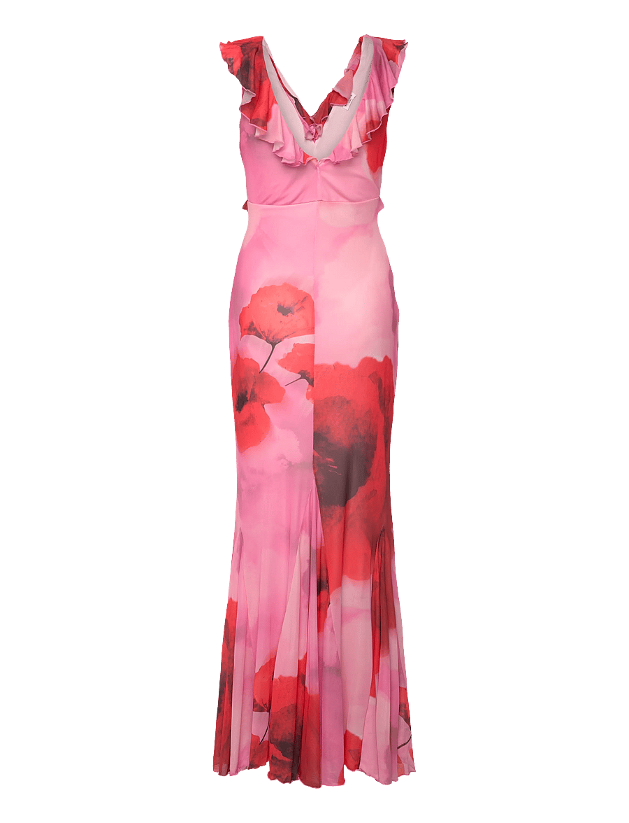 Bubbleroom - Mermaid Mesh Gown - abendkleider - pink/red - 2