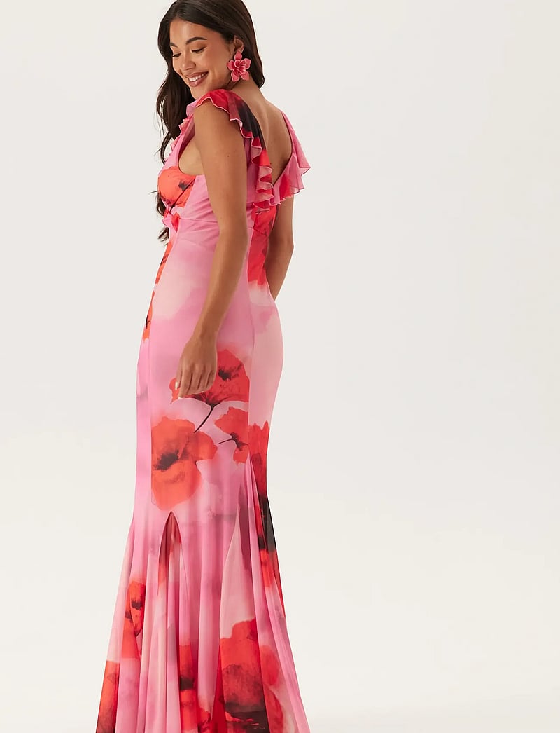 Bubbleroom - Mermaid Mesh Gown - abendkleider - pink/red - 3