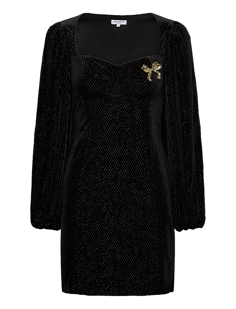 Bubbleroom - Embellished Bow Dress - cocktailklänningar - black/gold - 1