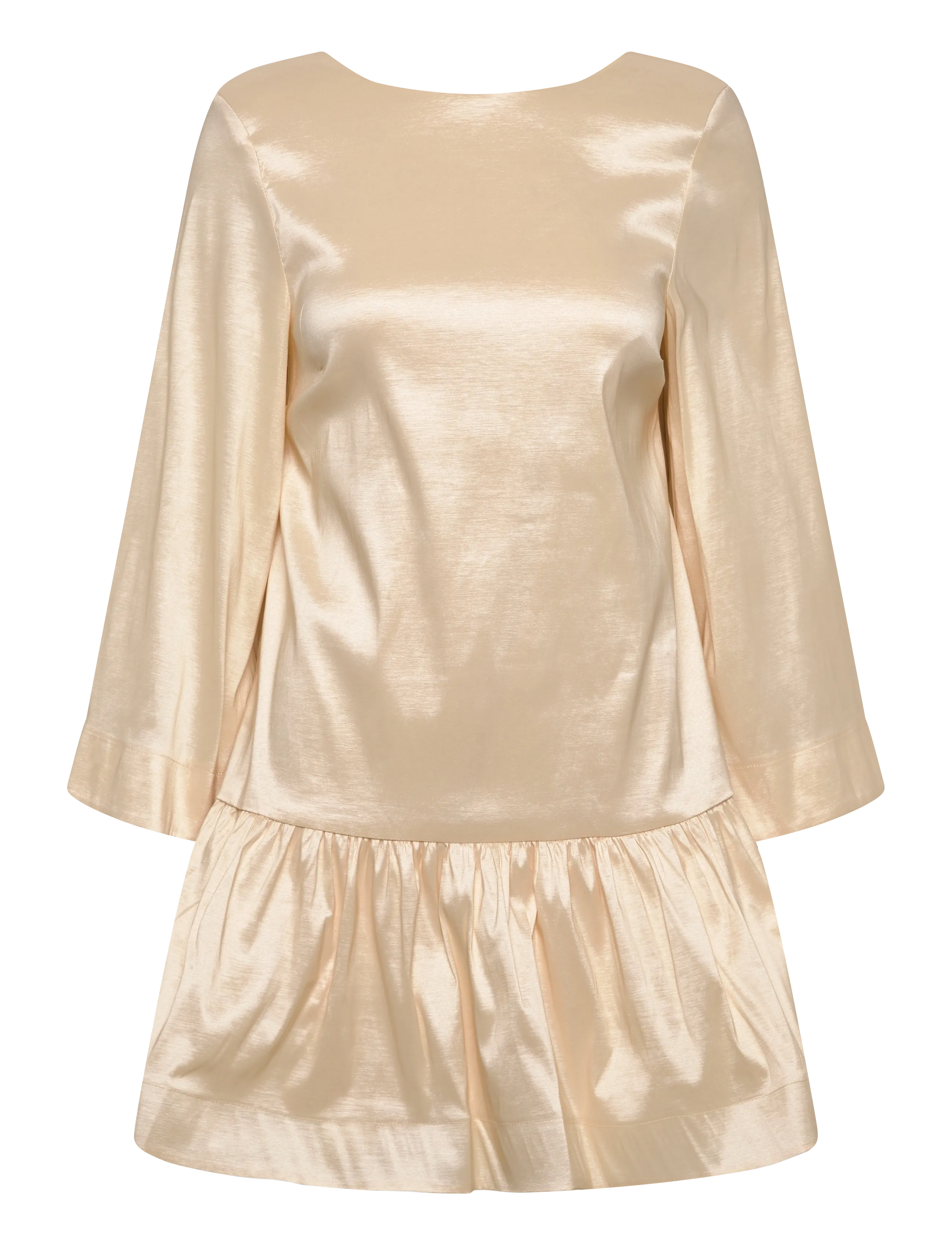 Bubbleroom Bow Back Shift Dress - Kurze Kleider - CRÈME / cream