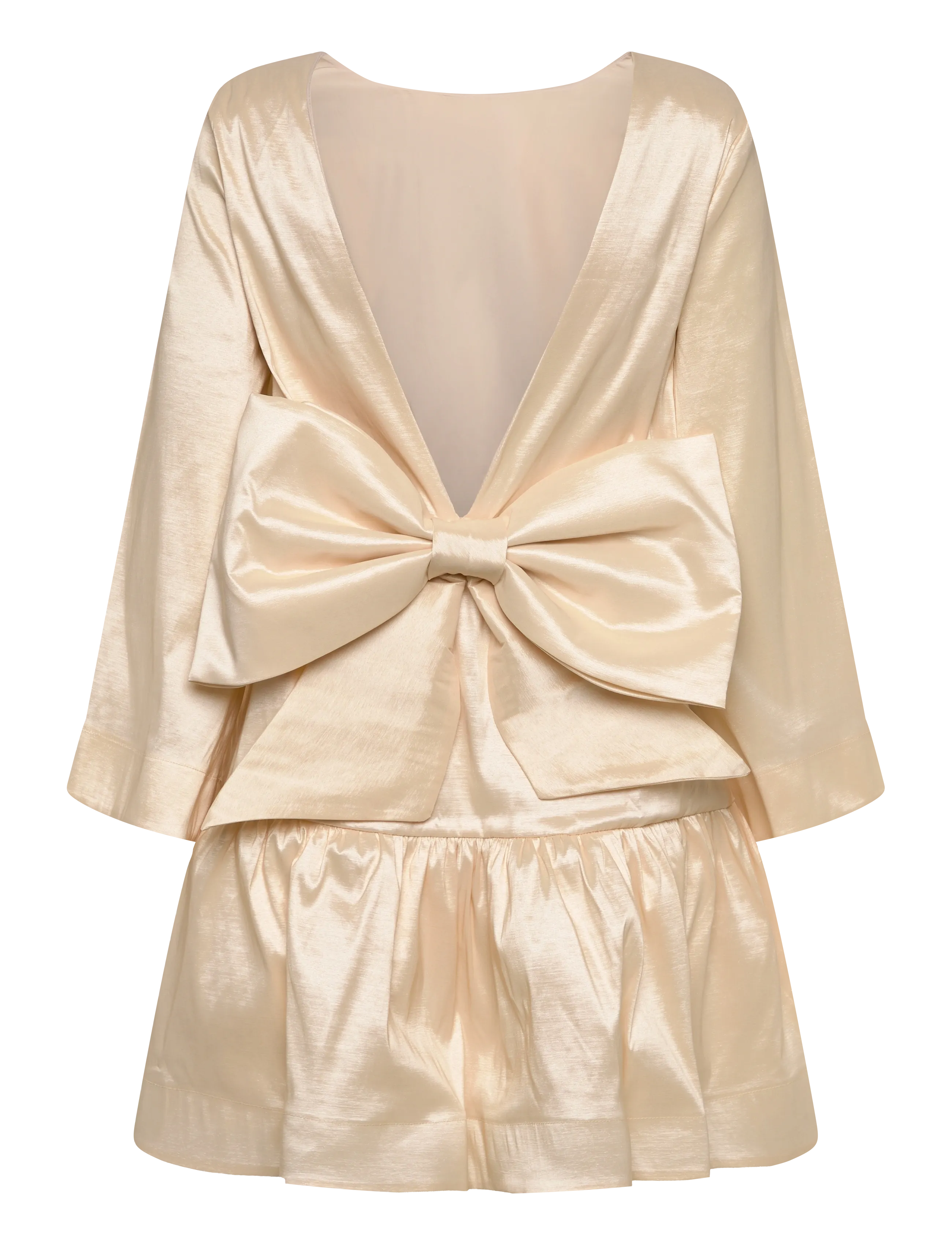 Bubbleroom - Bow Back Shift Dress - cocktail-mekot - crÈme - 2