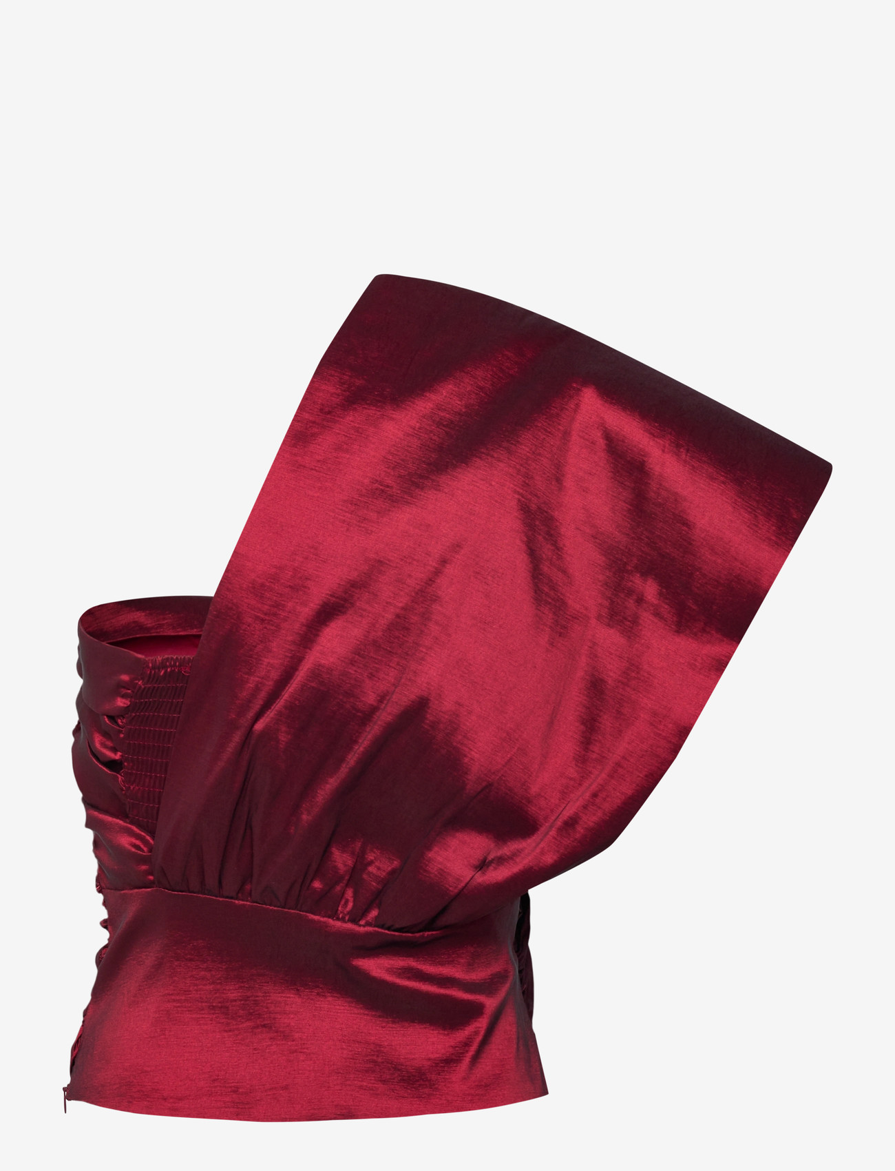 Bubbleroom - One Shoulder Bow Top - særlige begivenheder - red - 2