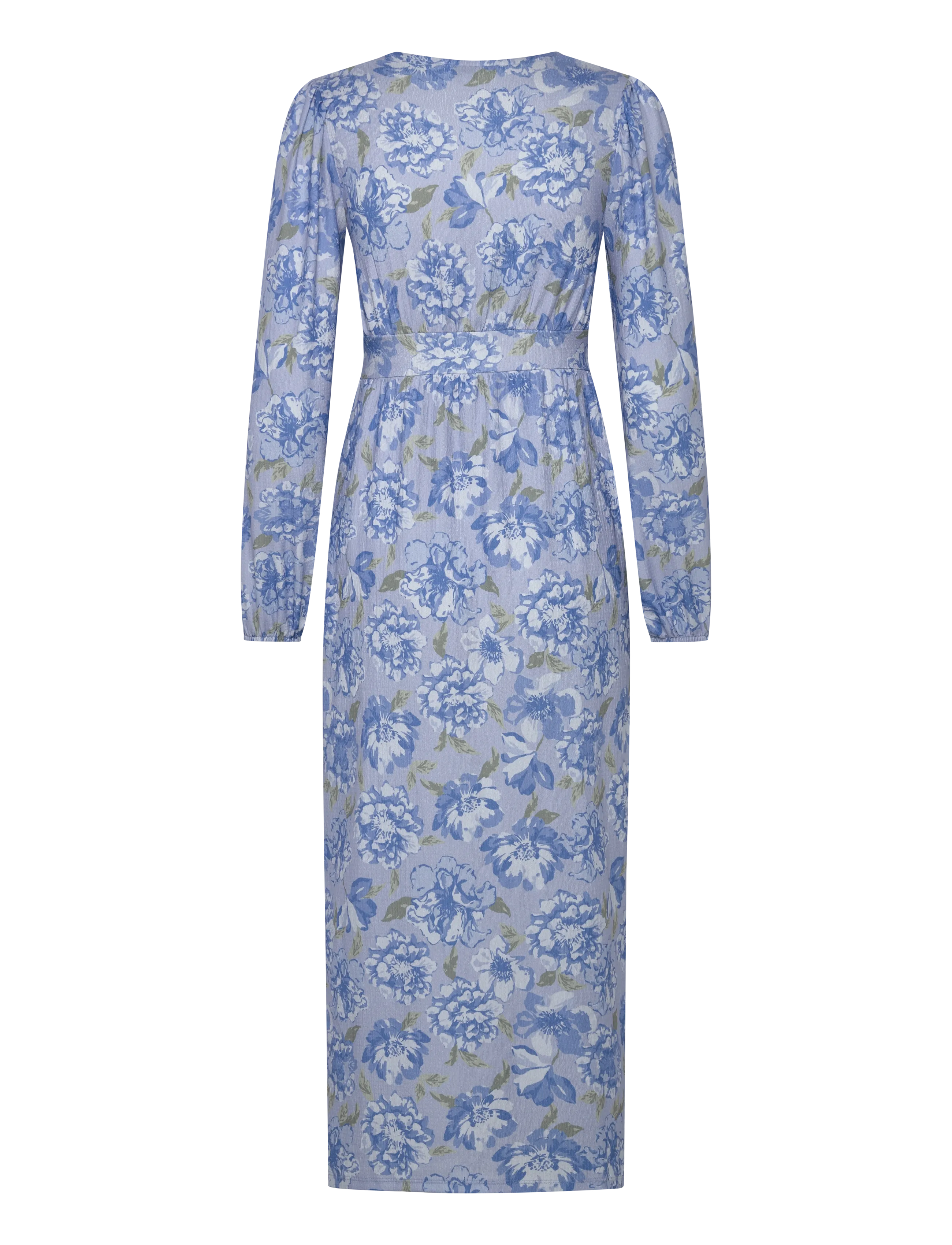 Bubbleroom - Structure Button Midi Dress - midi-kleider - blue/floral - 2