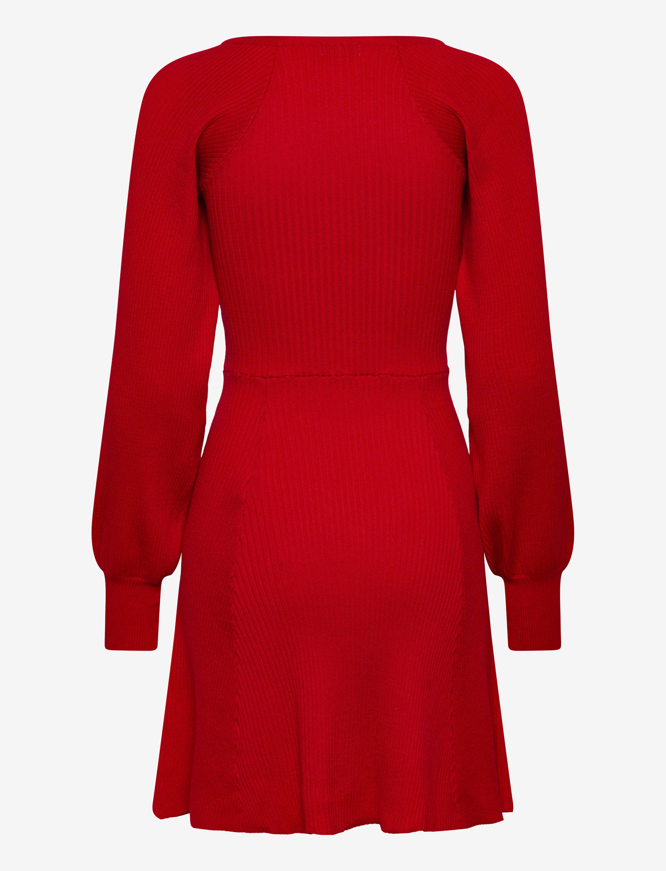 Bubbleroom - Knitted Short Skater Dress - gebreide jurken - red - 2