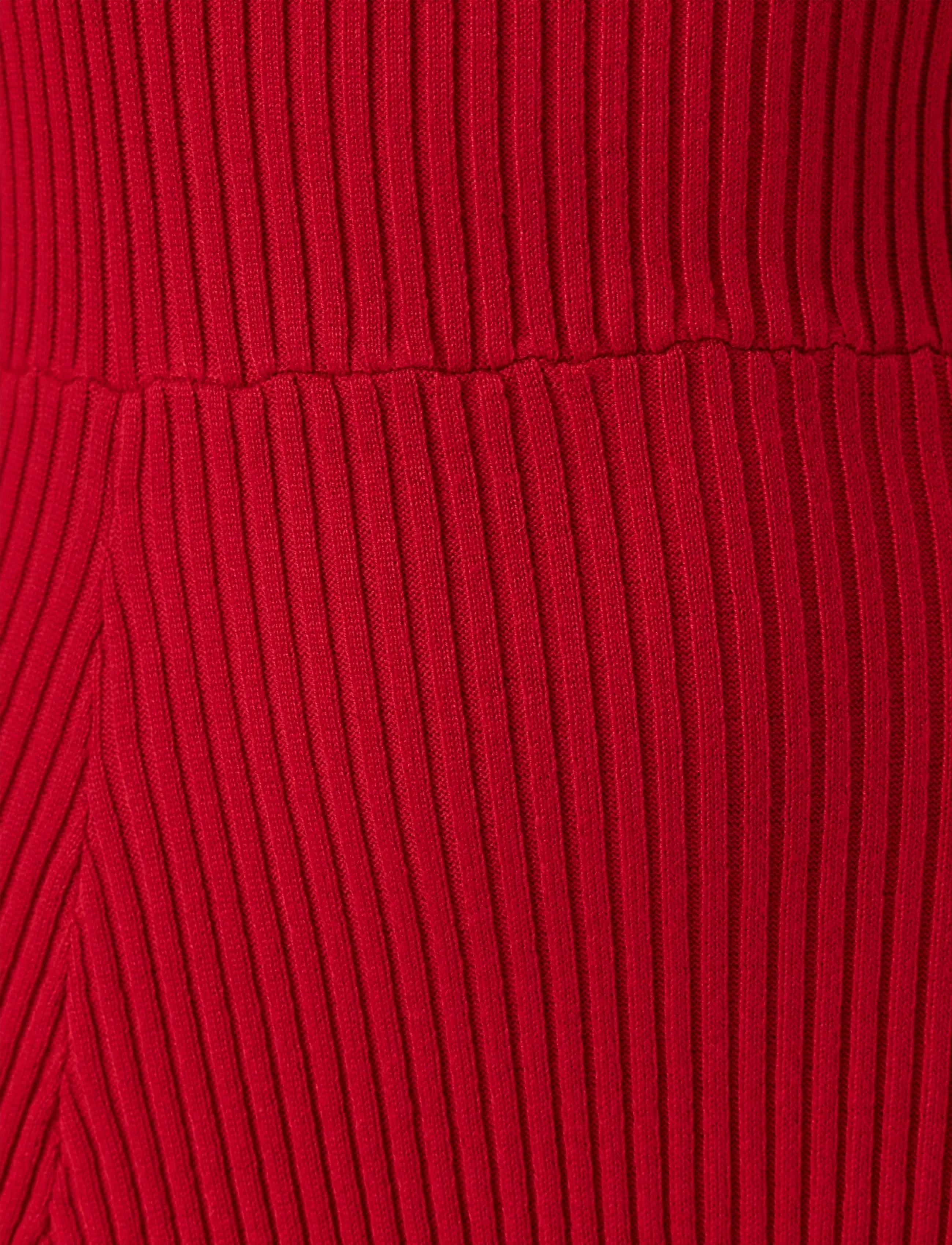 Bubbleroom - Knitted Short Skater Dress - red - 5