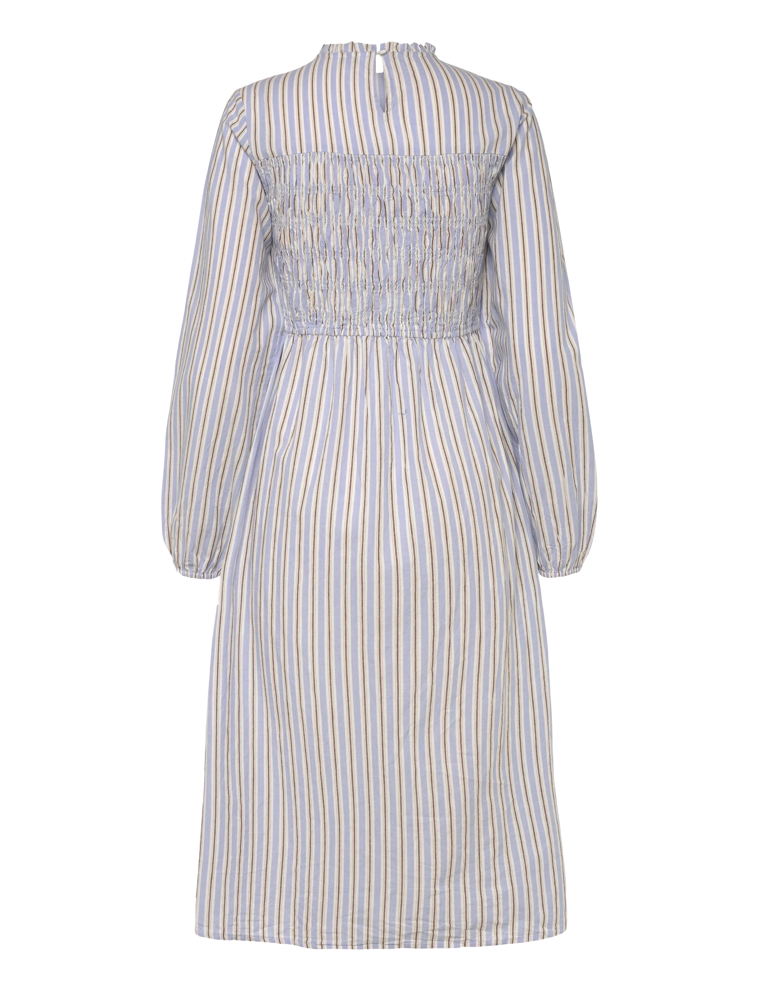 Bubbleroom - Smock Cotton Dress - maxi dresses - blue/striped - 2
