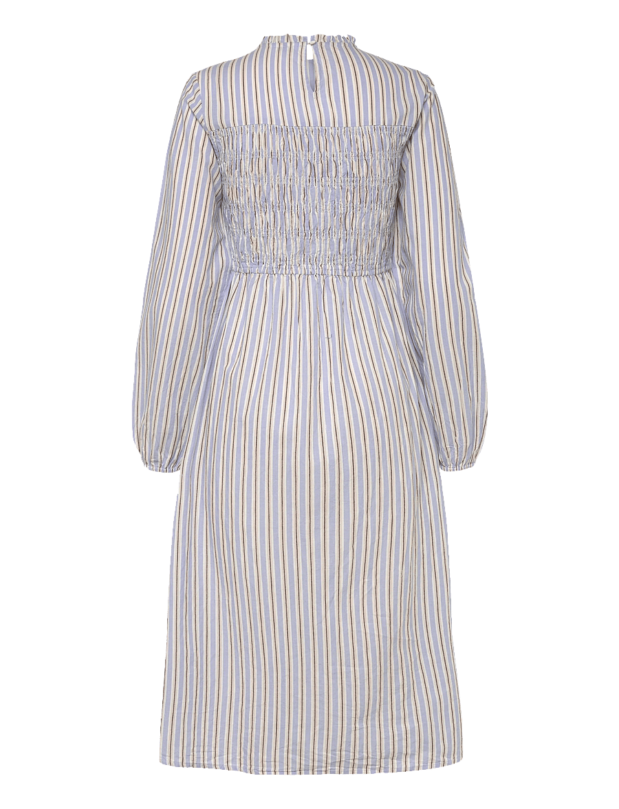 Bubbleroom - Smock Cotton Dress - maksikleidid - blue/striped - 2