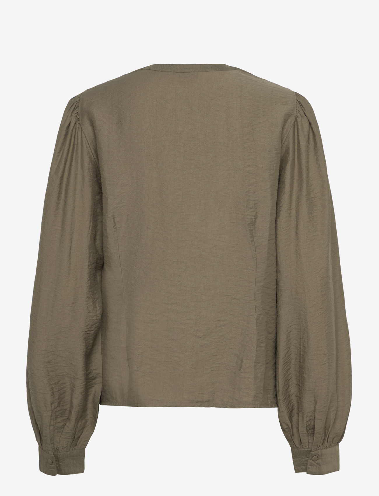 Bubbleroom - Smock Blouse - langærmede bluser - khaki green - 2