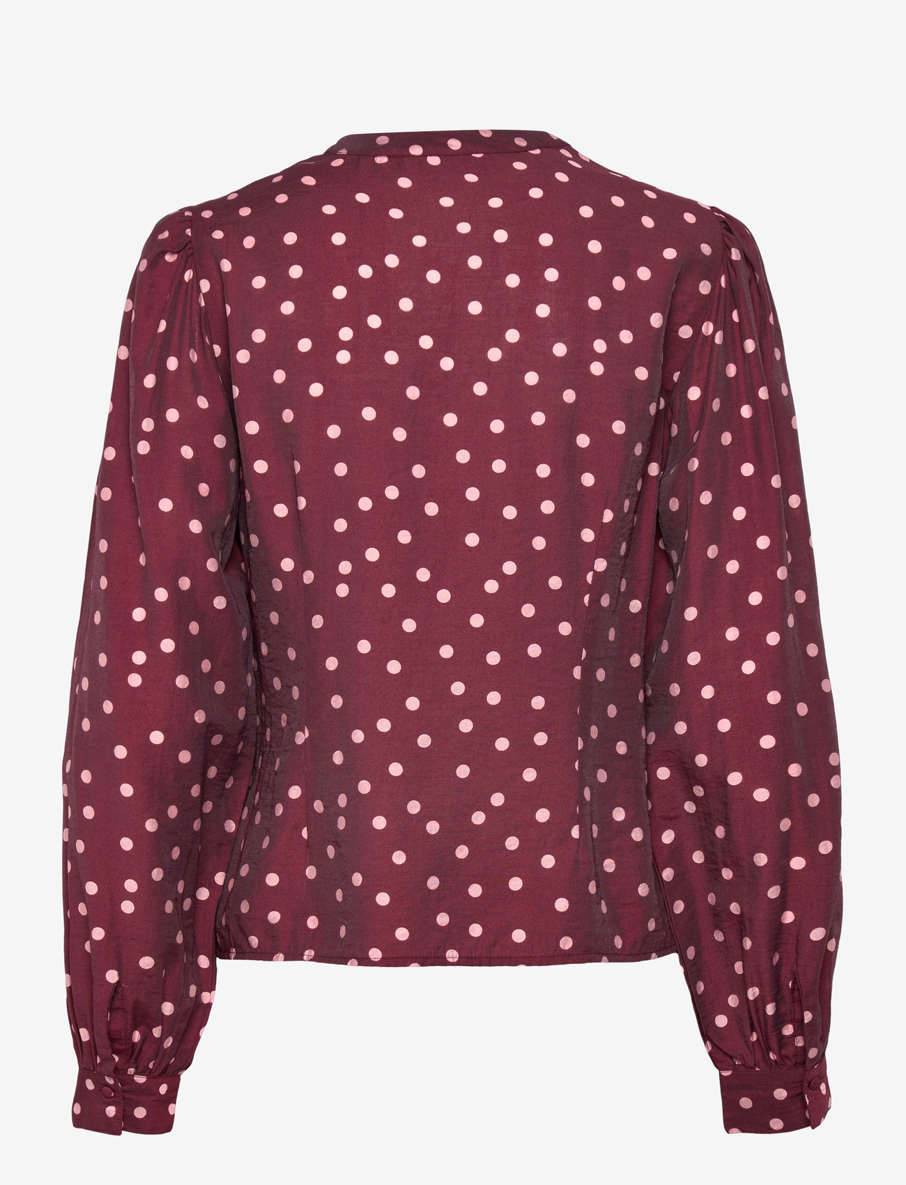 Bubbleroom - Smock Blouse - langærmede bluser - wine-red/patterned - 2