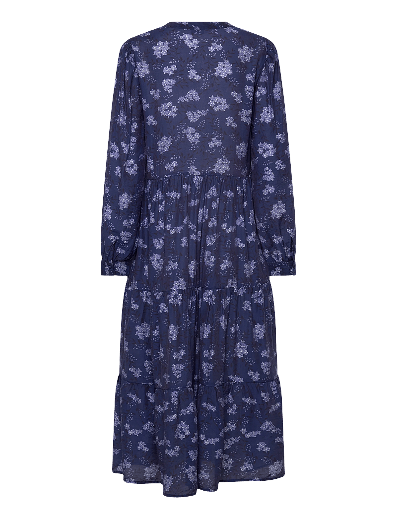 Bubbleroom - Smock Midi Dress - sommarklänningar - blue/floral - 2