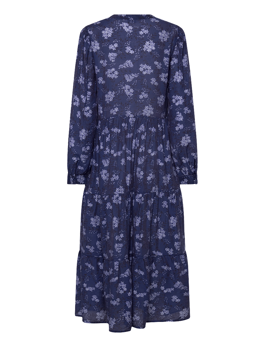 Bubbleroom - Smock Midi Dress - sommerkleider - blue/floral - 2