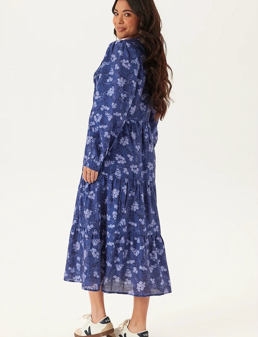 Bubbleroom - Smock Midi Dress - sommerkleider - blue/floral - 4
