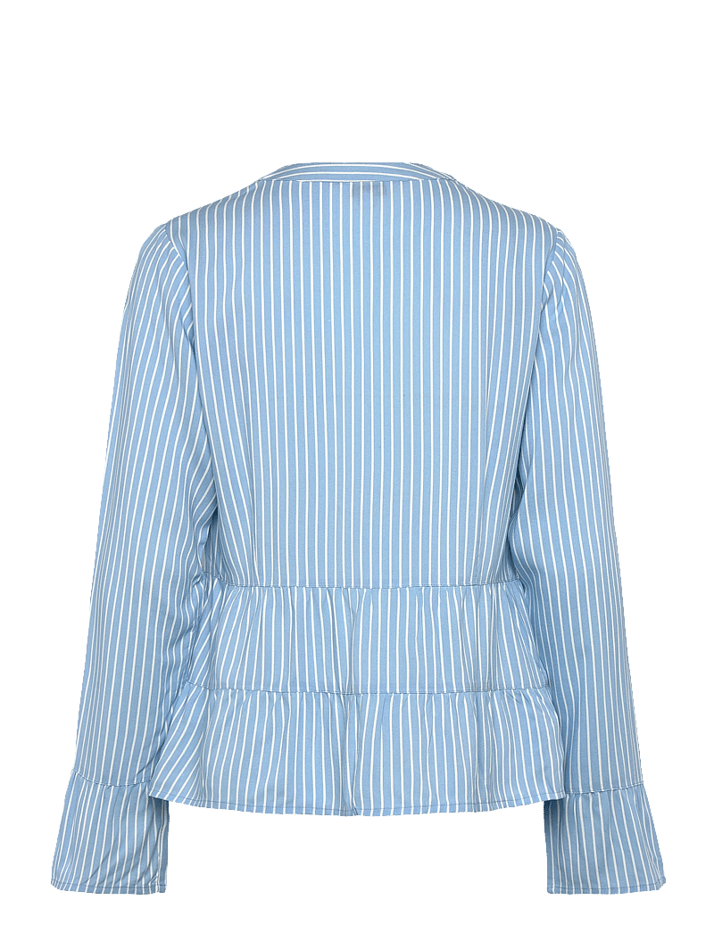 Bubbleroom - Flounce Shirt - langärmlige hemden - blue/striped - 2
