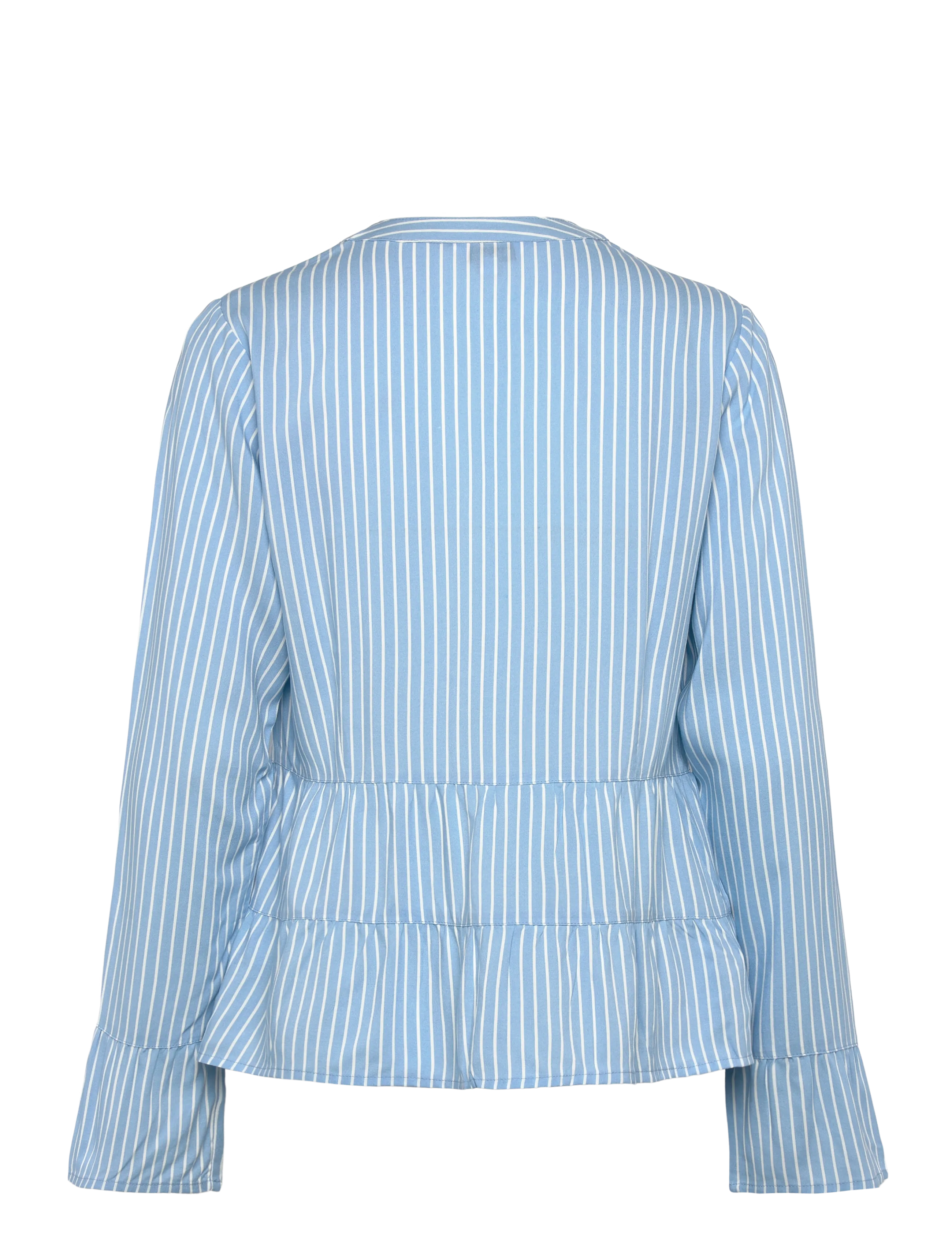 Bubbleroom - Flounce Shirt - langärmlige hemden - blue/striped - 2