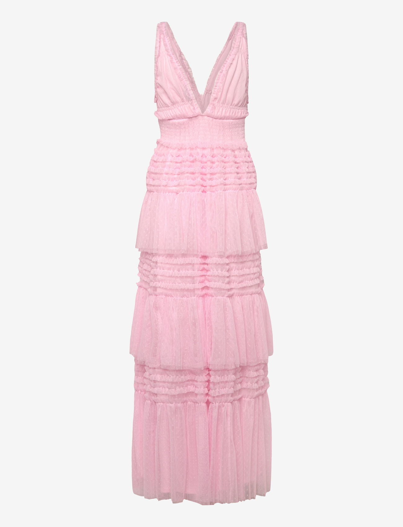 Bubbleroom - Frill Dotted Tulle Gown - Õhtukleidid - light pink - 2