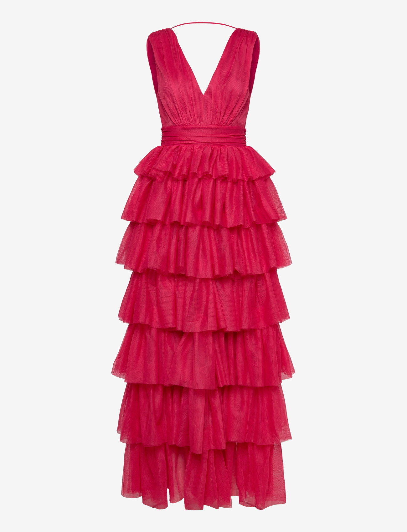 Bubbleroom - Tulle Frill Gown - aftonklänningar - fuchsia - 1