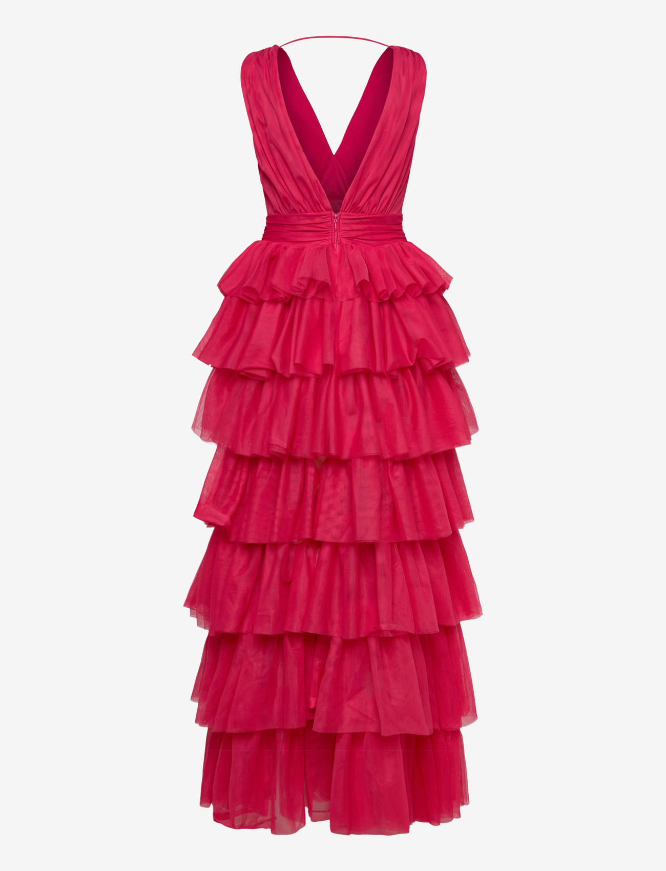 Bubbleroom - Tulle Frill Gown - aftonklänningar - fuchsia - 2