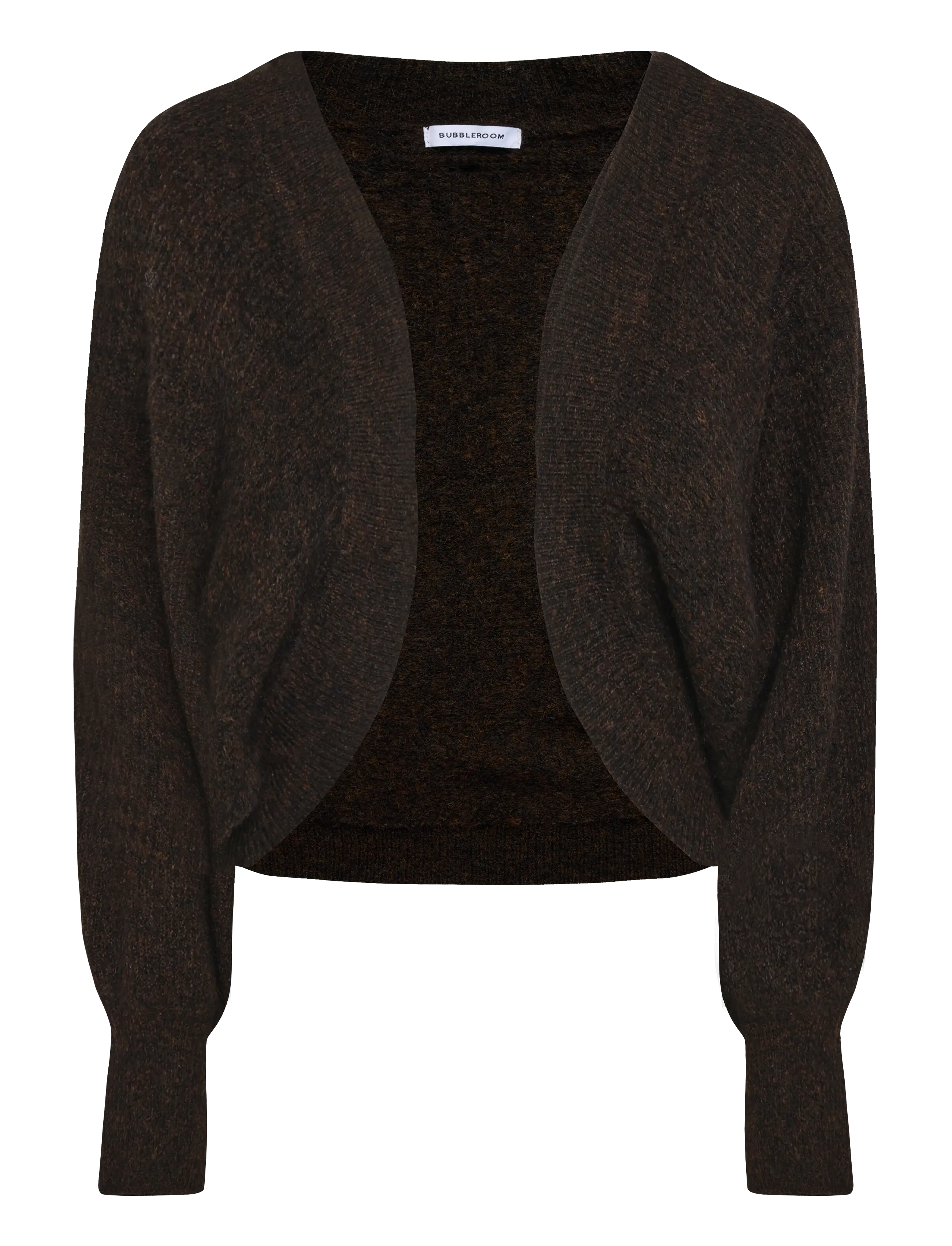 Bubbleroom Knitted Bolero - Knitwear - BROWN / brown