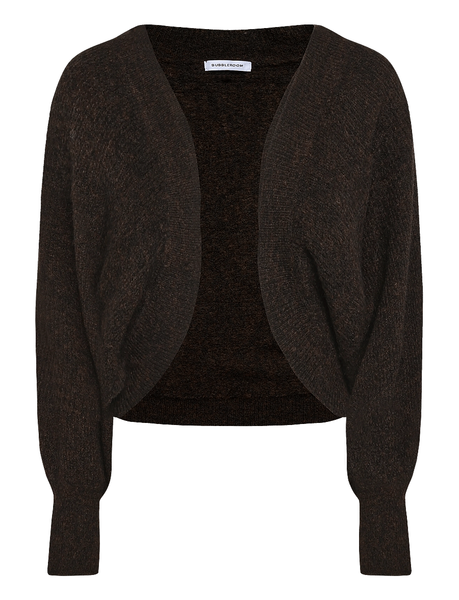 Bubbleroom - Knitted Bolero - crop tops - brown - 1