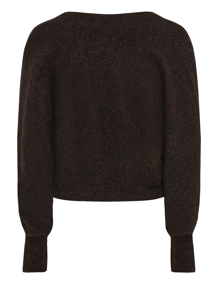 Bubbleroom - Knitted Bolero - crop tops - brown - 2
