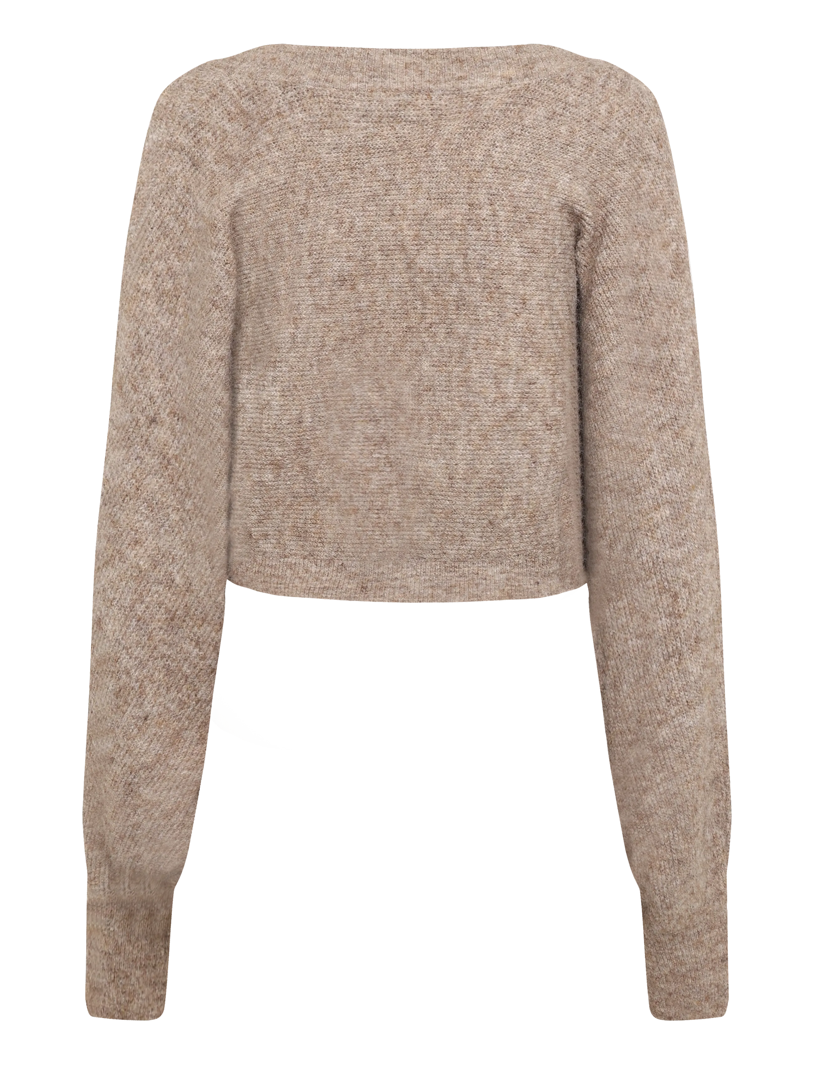 Bubbleroom - Knitted Bolero - crop tops - dark beige - 2