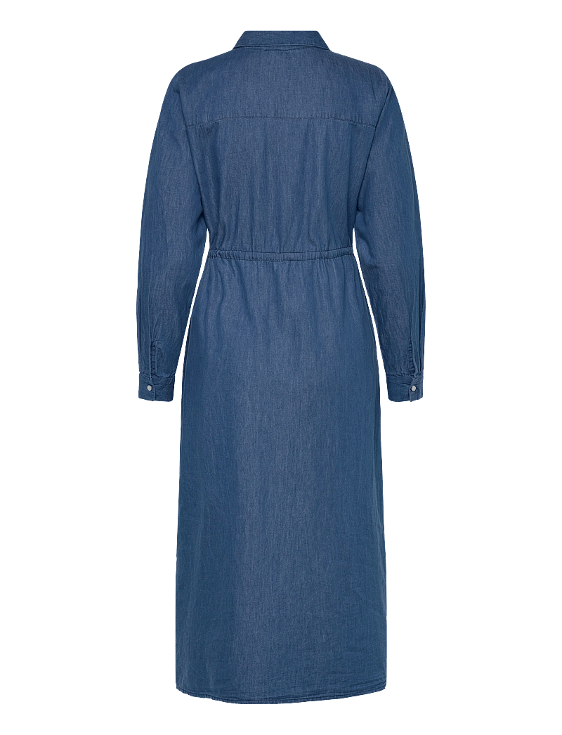 Bubbleroom - Denim Shirt Dress - skjortklänningar - light blue - 2