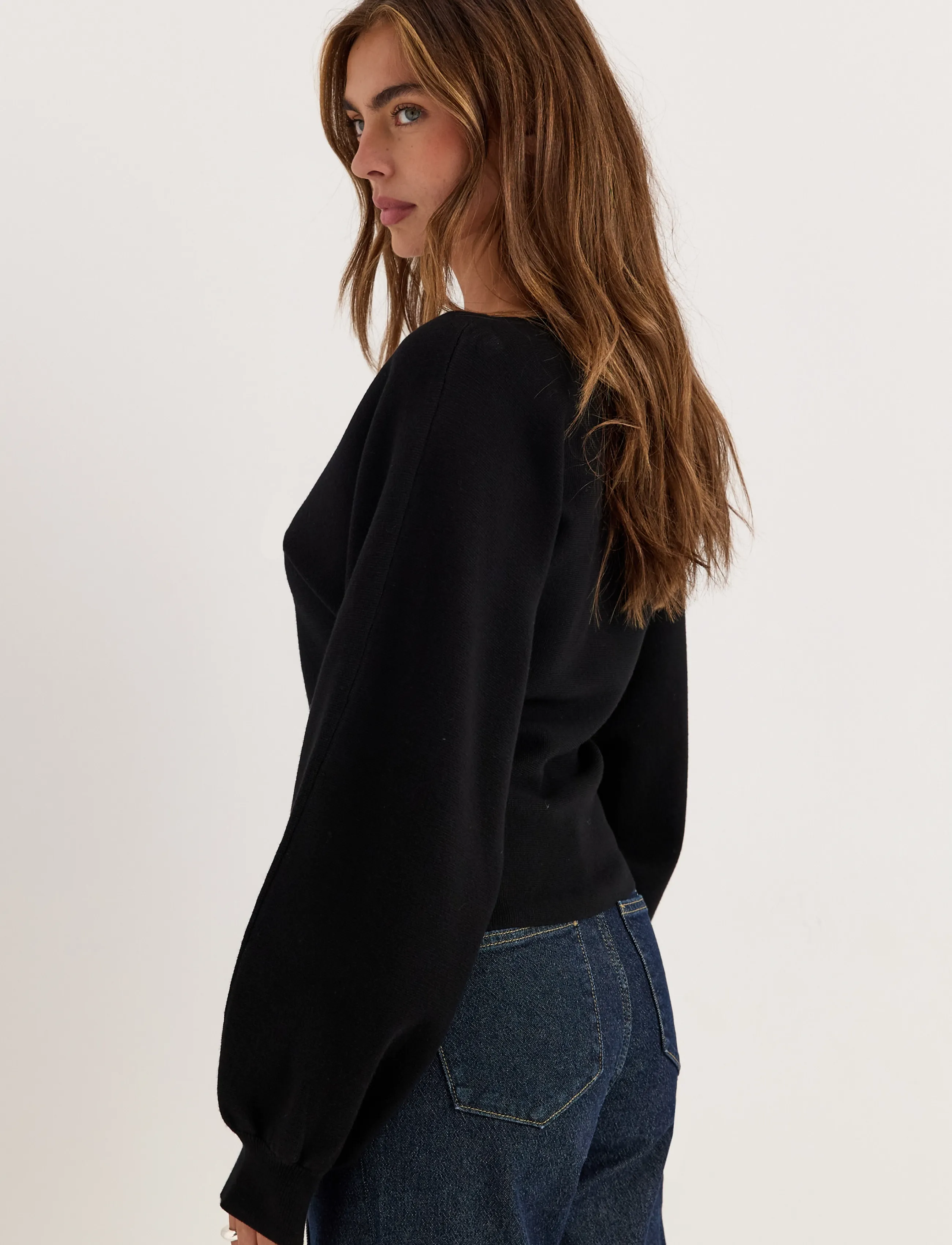 Bubbleroom - Knitted Cardigan - kardiganid - black - 5