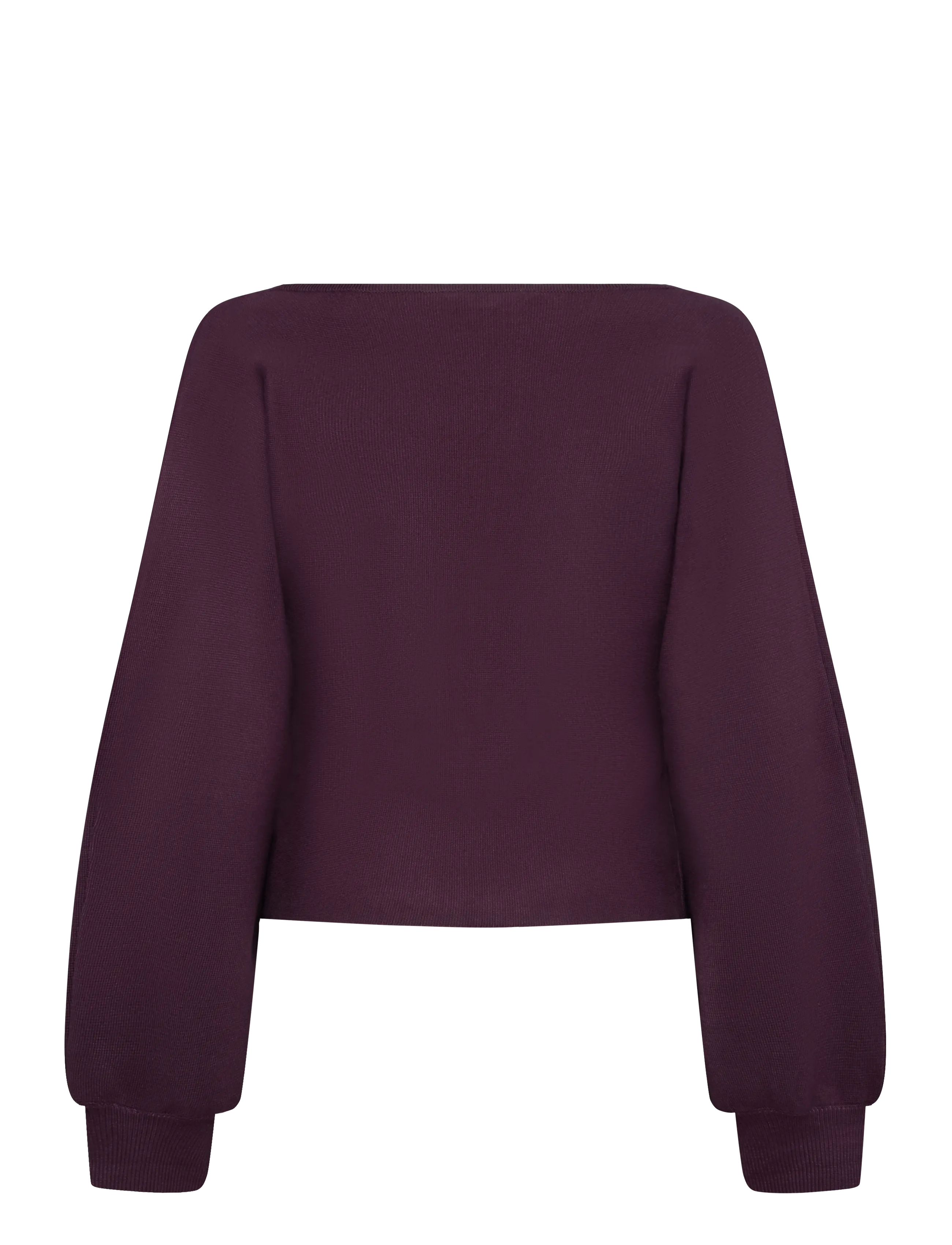 Bubbleroom - Knitted Cardigan - cardigans - dark plum - 2