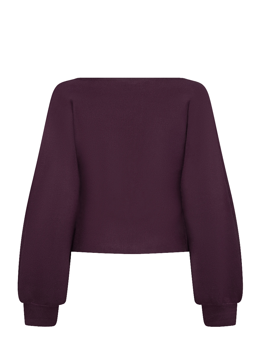 Bubbleroom - Knitted Cardigan - strickjacken - dark plum - 2
