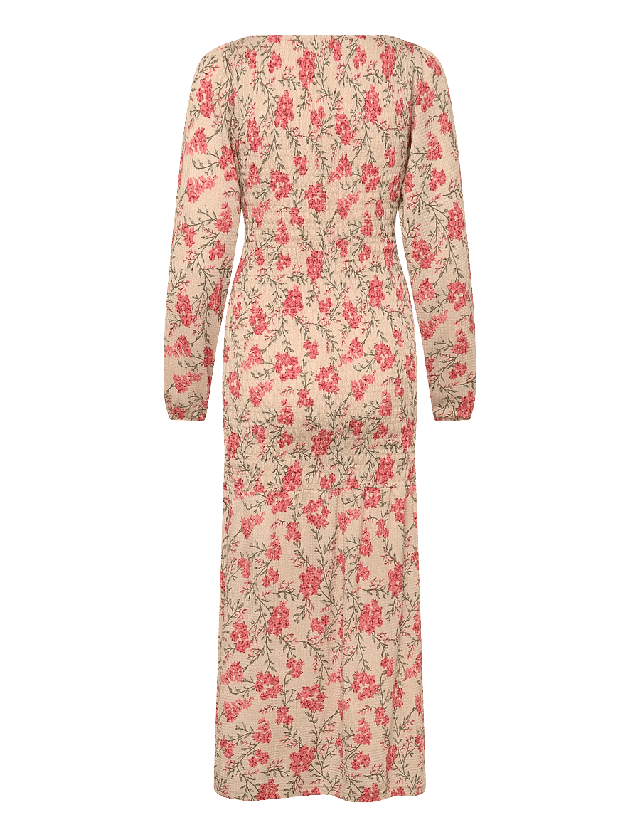 Bubbleroom - Structure Smock Midi Dress - sommarklänningar - floral/patterned - 2