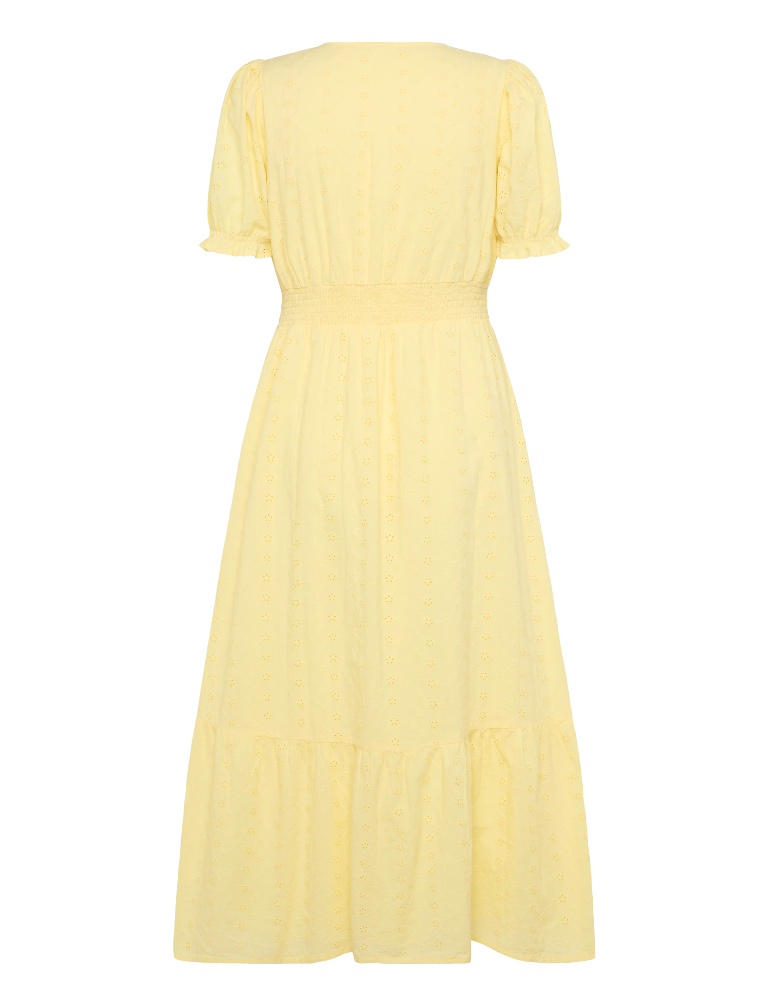 Bubbleroom - Broderie Anglaise Dress - light yellow - 2
