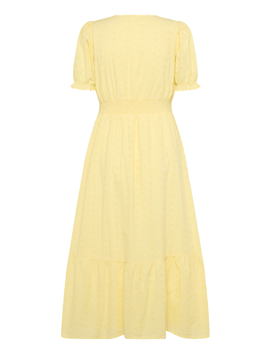 Bubbleroom - Broderie Anglaise Dress - sukienki letnie - light yellow - 2