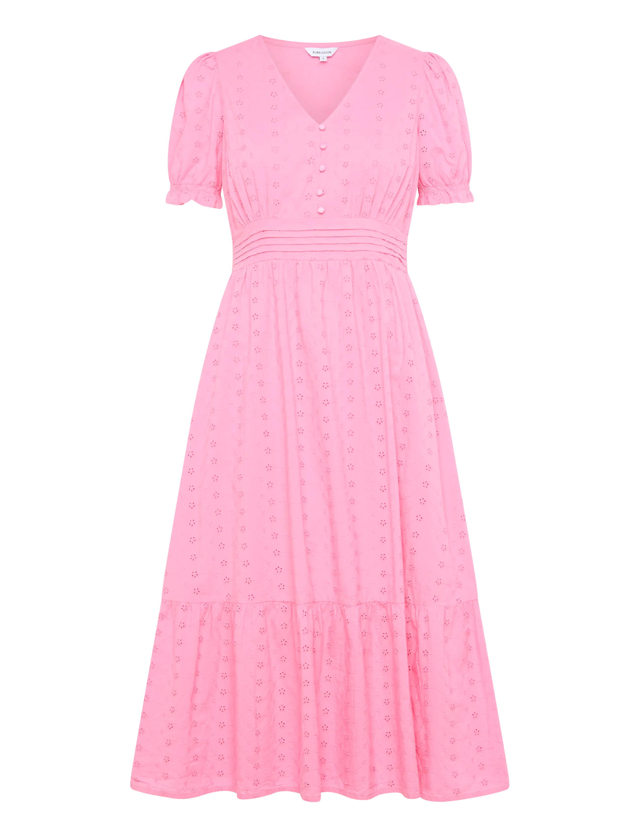 Bubbleroom Broderie Anglaise Dress - Bubbleroom - PINK / pink/rose