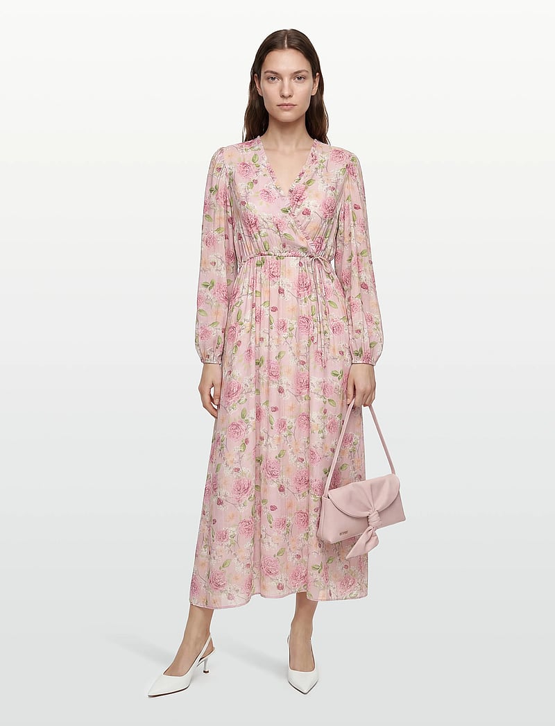 Bubbleroom - Flowy Maxi Dress - sommerkleider - pink/floral - 0