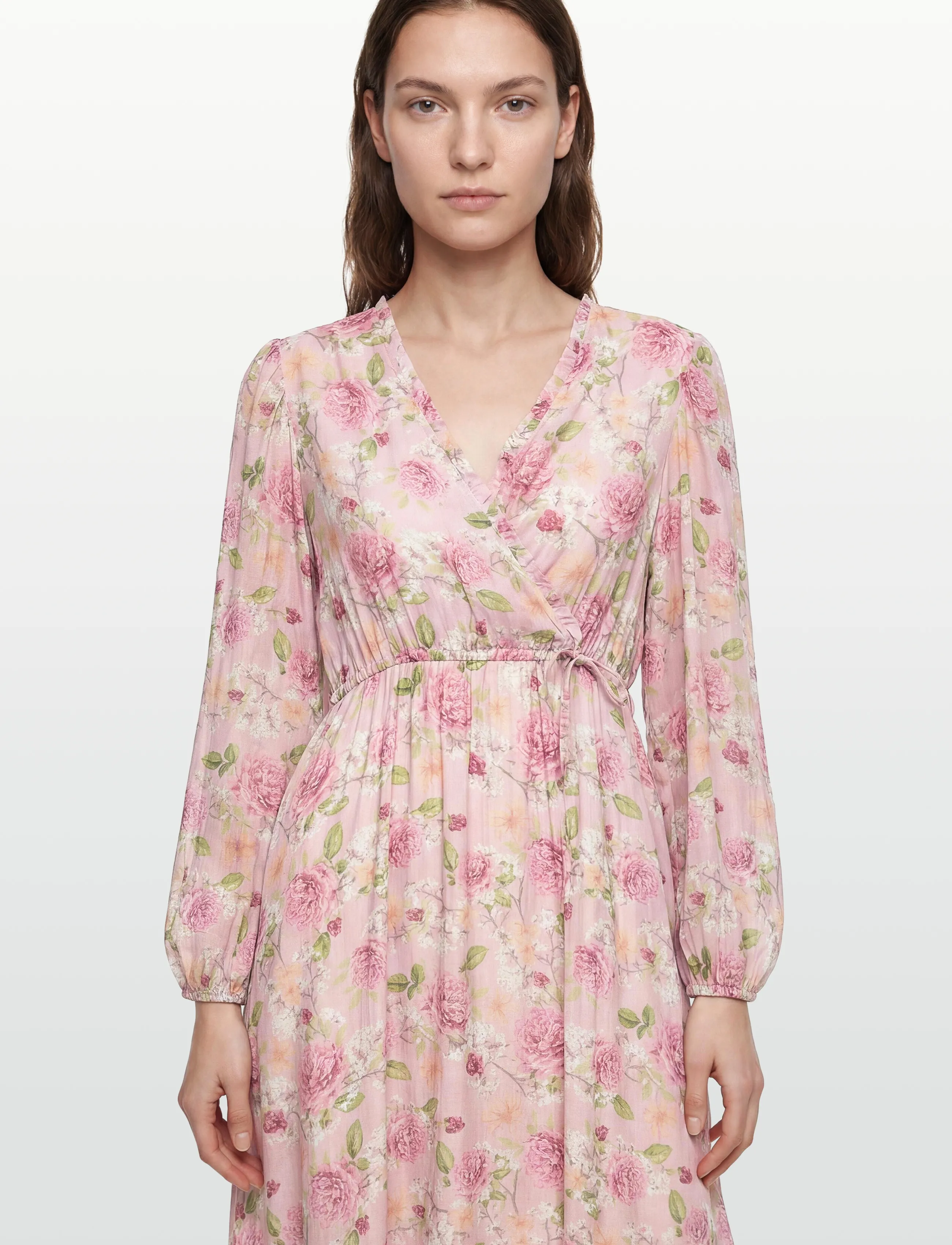 Bubbleroom - Flowy Maxi Dress - sommarklänningar - pink/floral - 3