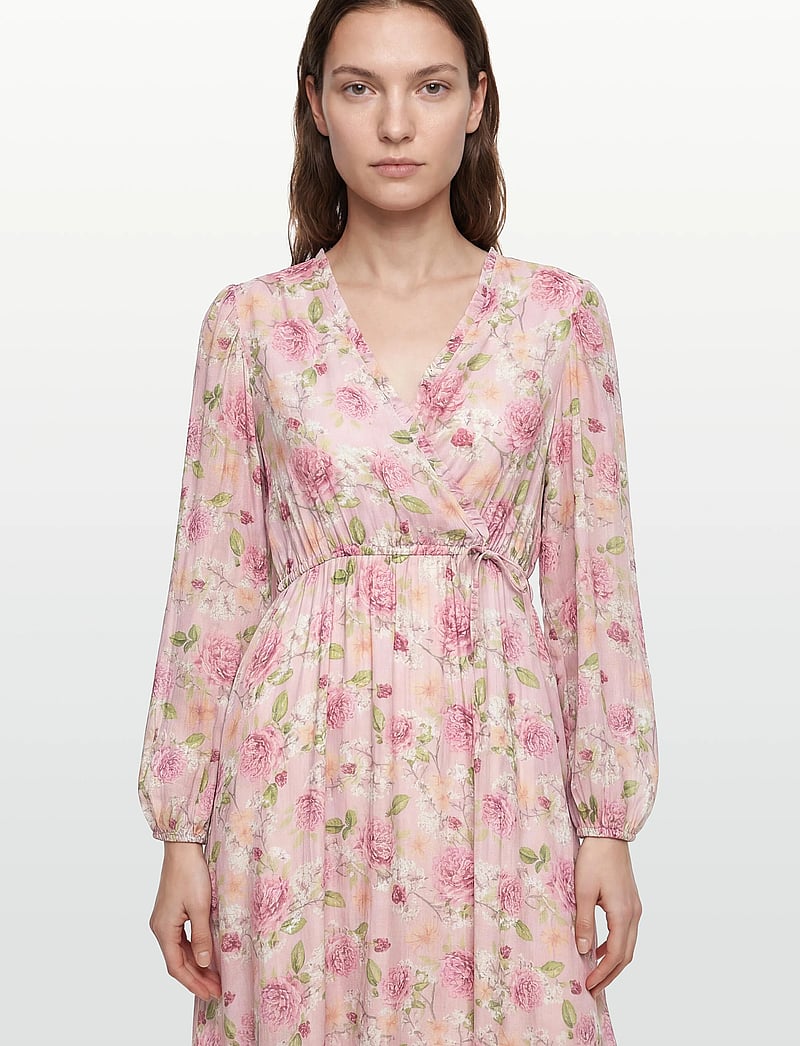 Bubbleroom - Flowy Maxi Dress - sommerkleider - pink/floral - 3