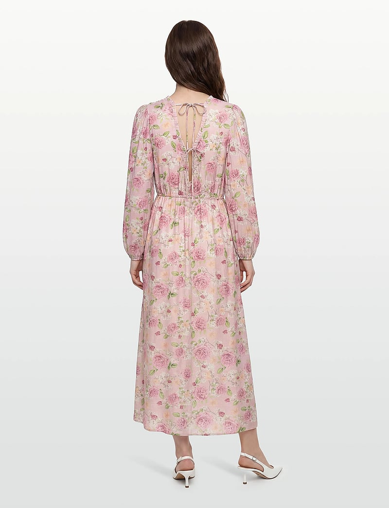Bubbleroom - Flowy Maxi Dress - sommerkleider - pink/floral - 4