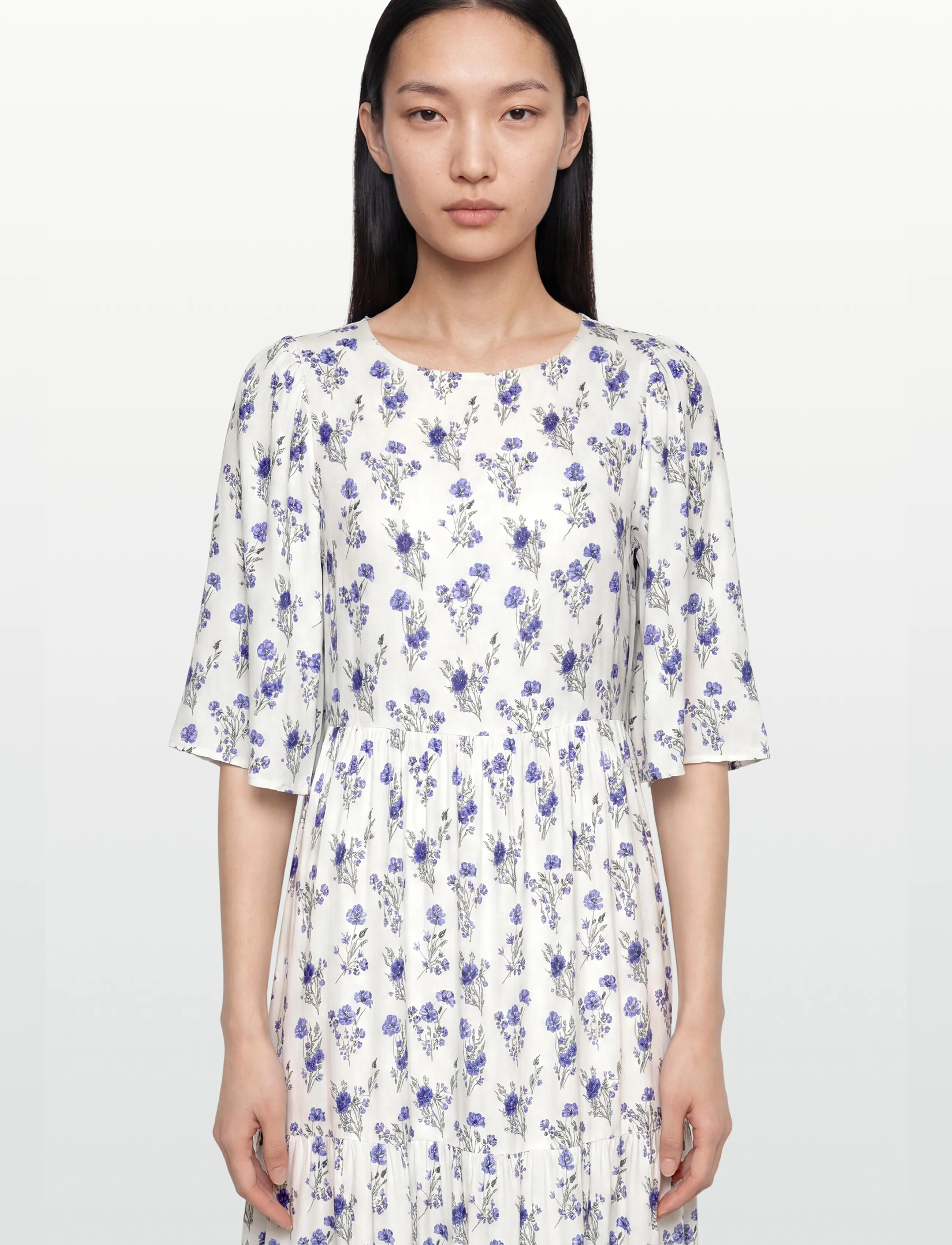 BUBBLEROOM Butterfly Sleeve Maxi Dress maxiklänningar dam – bild 2