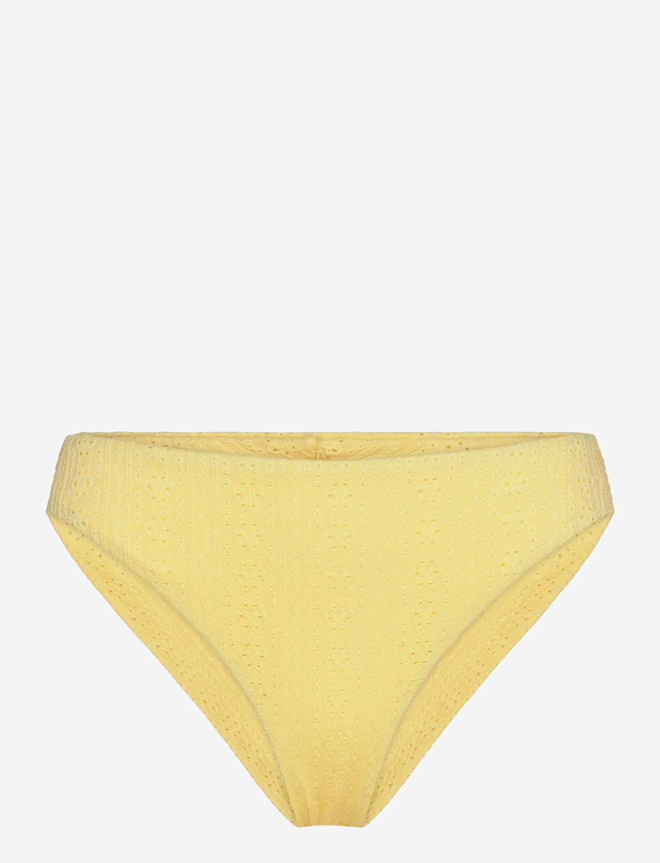 Bubbleroom - Cheeky Broderie Anglaise Bikini Bottom - bikinibriefs - yellow - 1