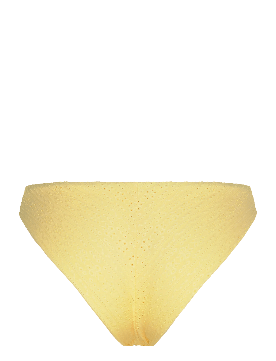 Bubbleroom - Cheeky Broderie Anglaise Bikini Bottom - bikini-slips - yellow - 2
