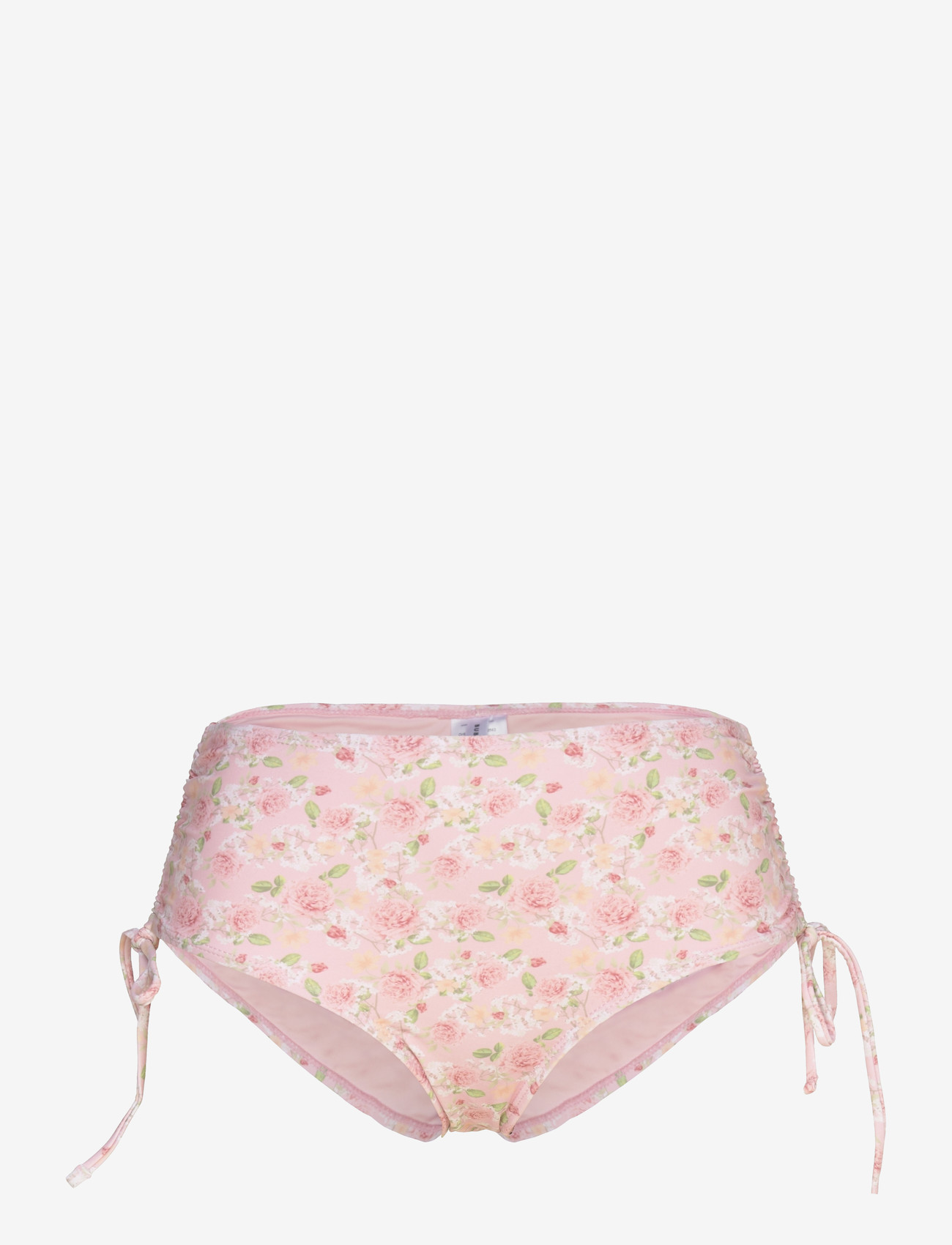 Bubbleroom - Tie High Waist Bottom - side tie bikinier - pink/floral - 1
