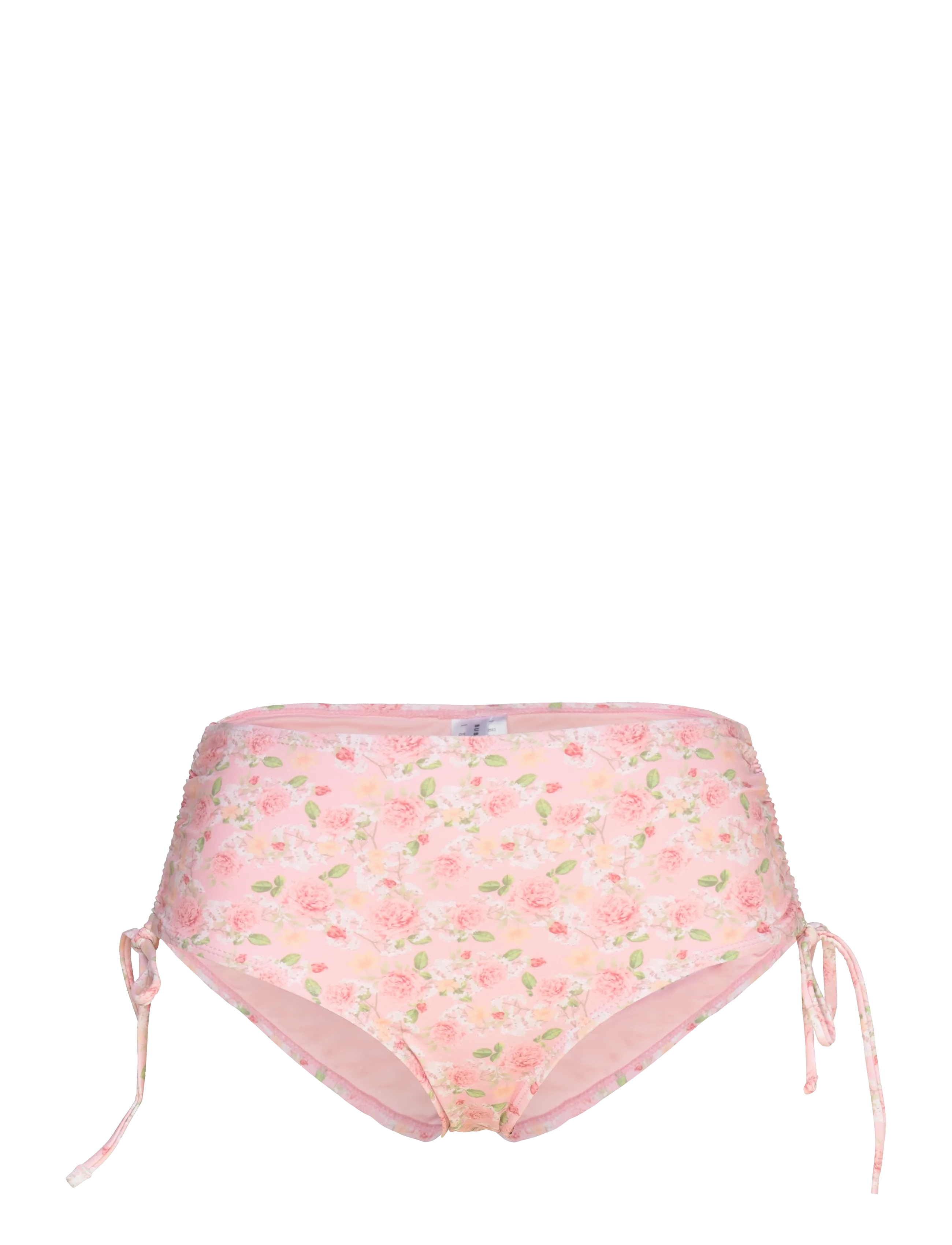 Bubbleroom Tie High Waist Bottom - New arrivals - PINK/FLORAL / multi